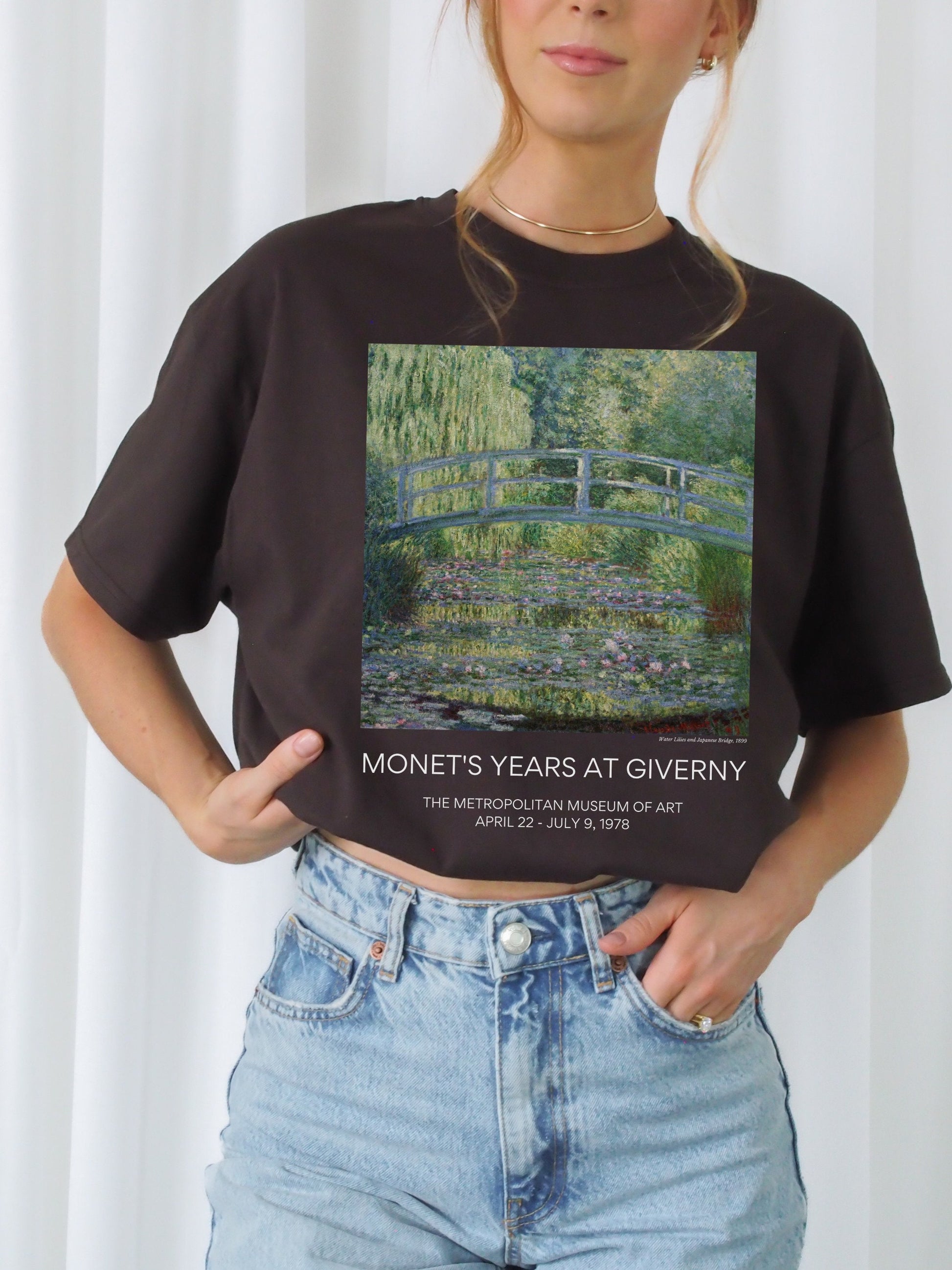 Claude Monet Japanese Bridge Water Lilies Art History Sweatshirt Classical Art Dark Academia Clothes Art Teacher Christmas Gift