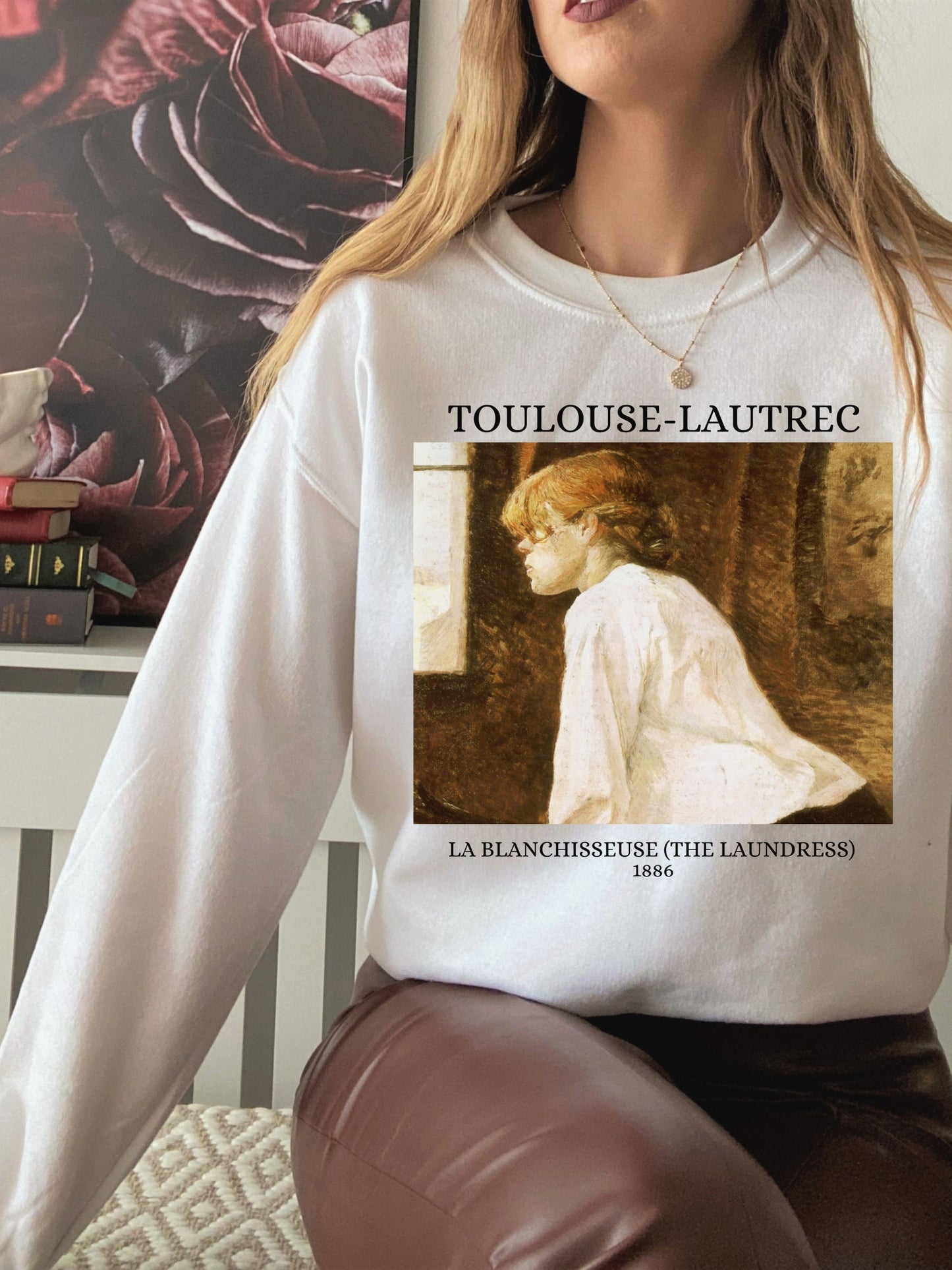 Henri de Toulouse-Lautrec Art Nouveau Post Impressionist French Painter Sweatshirt * Boho Bohemian Art Lover Gift * The Laundress