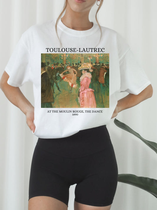 Henri de Toulouse-Lautrec Art Nouveau Post Impressionist French Painter Tee Shirt Tshirt * Boho Art Lover Gift * At the Moulin Rouge dance