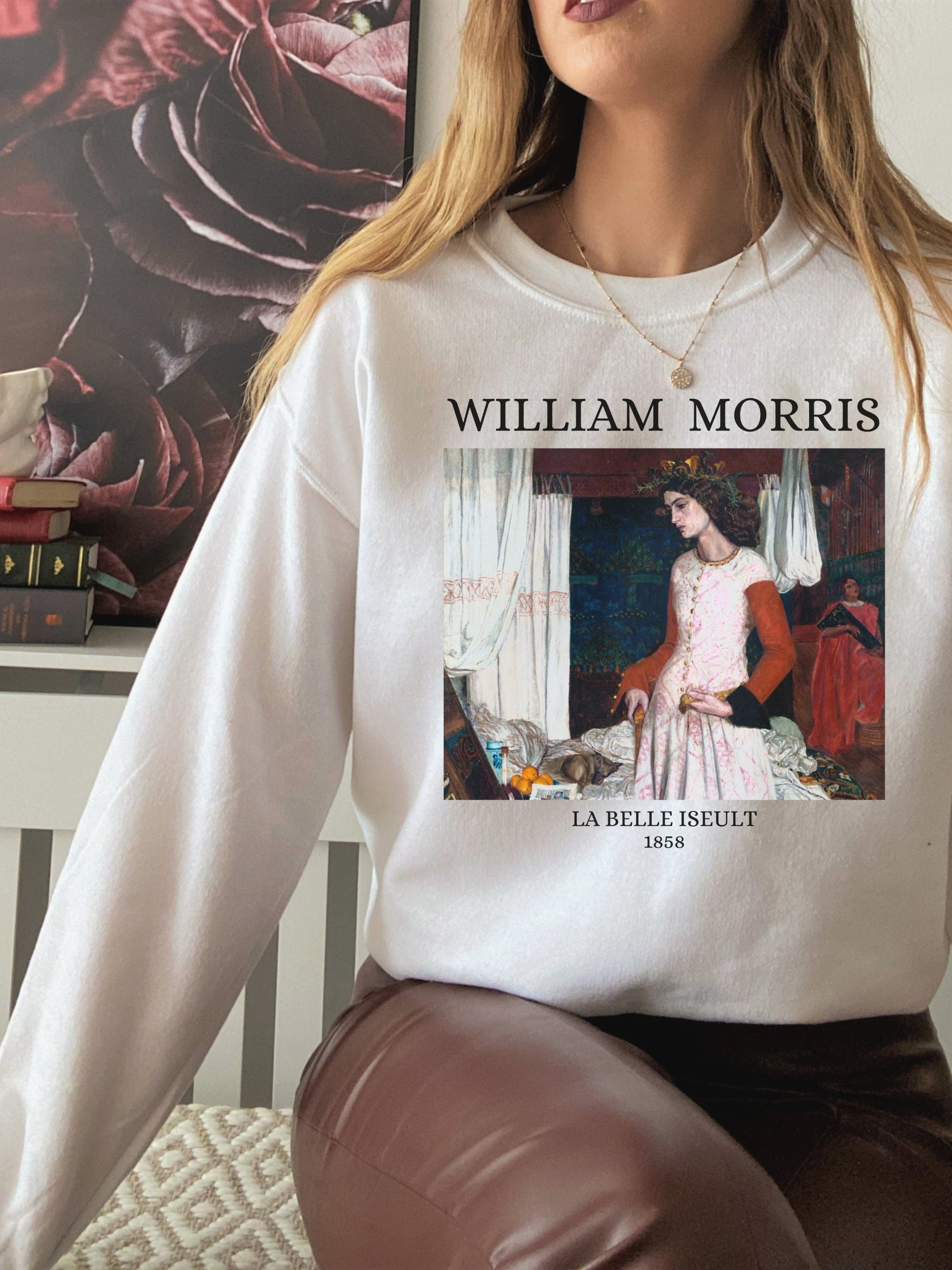 William Morris Tristan Isolde Light Dark Academia Classical Art History Artsy Aesthetic Sweatshirt