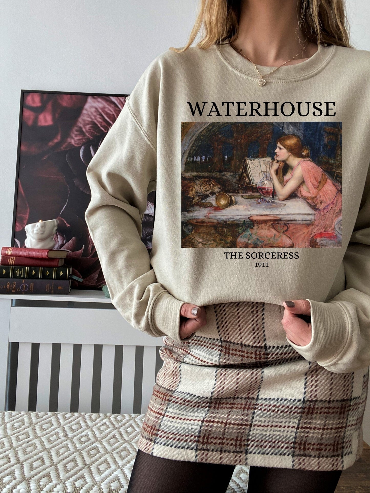 John William Waterhouse The Sorceress Circe Light Dark Academia Art History Sweatshirt Aesthetic Famous Painter Paintings Museum Exhibit