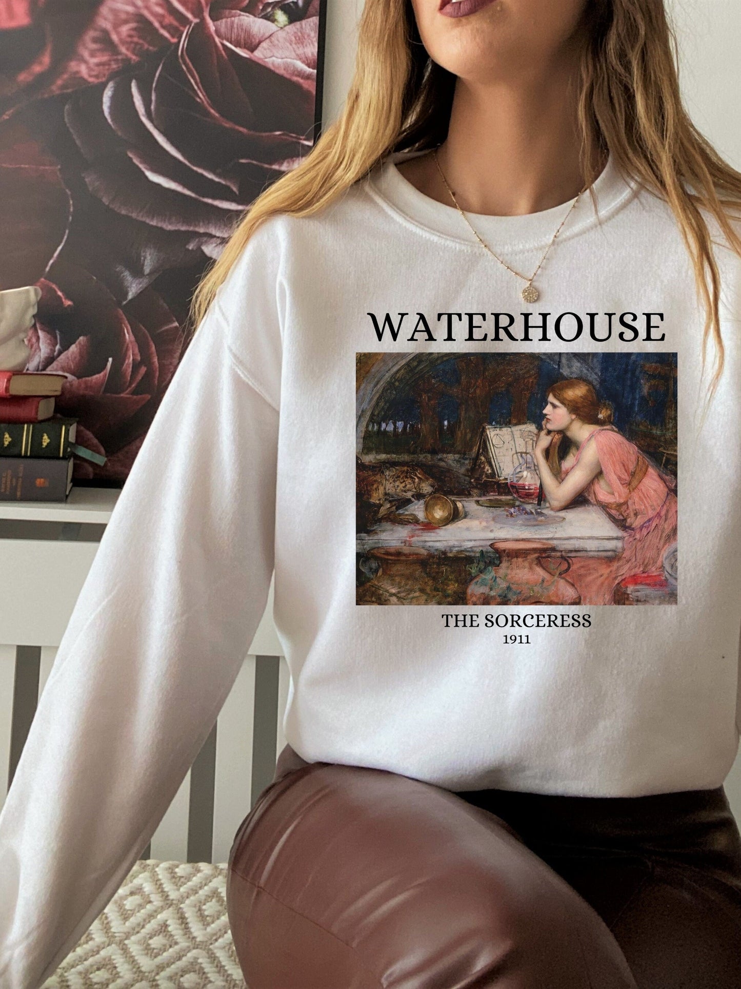 John William Waterhouse The Sorceress Circe Light Dark Academia Art History Sweatshirt Aesthetic Famous Painter Paintings Museum Exhibit