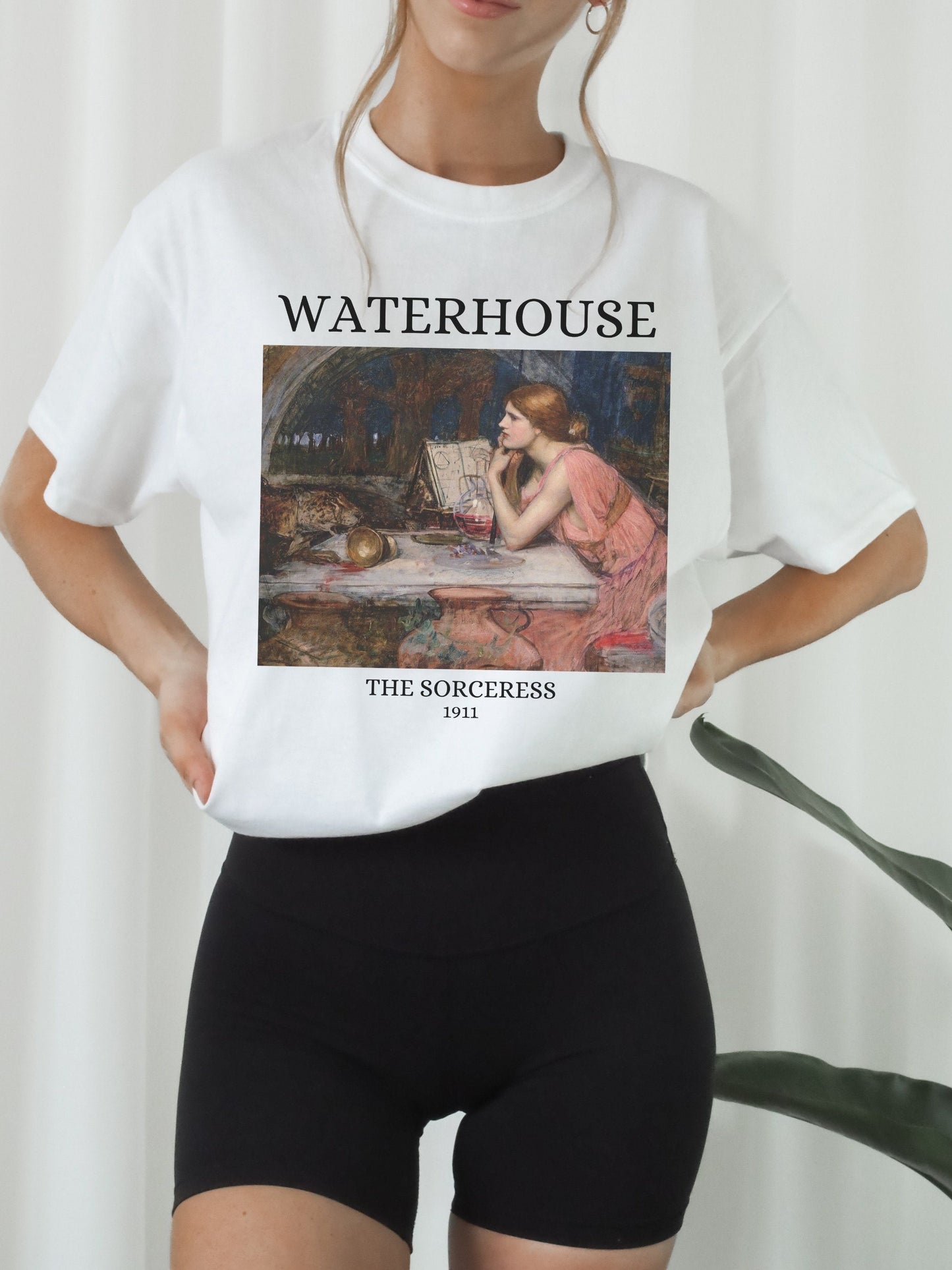 John William Waterhouse The Sorceress Circe Light Dark Academia Art History Tee Shirt Aesthetic Famous Painter Paintings Museum Exhibit