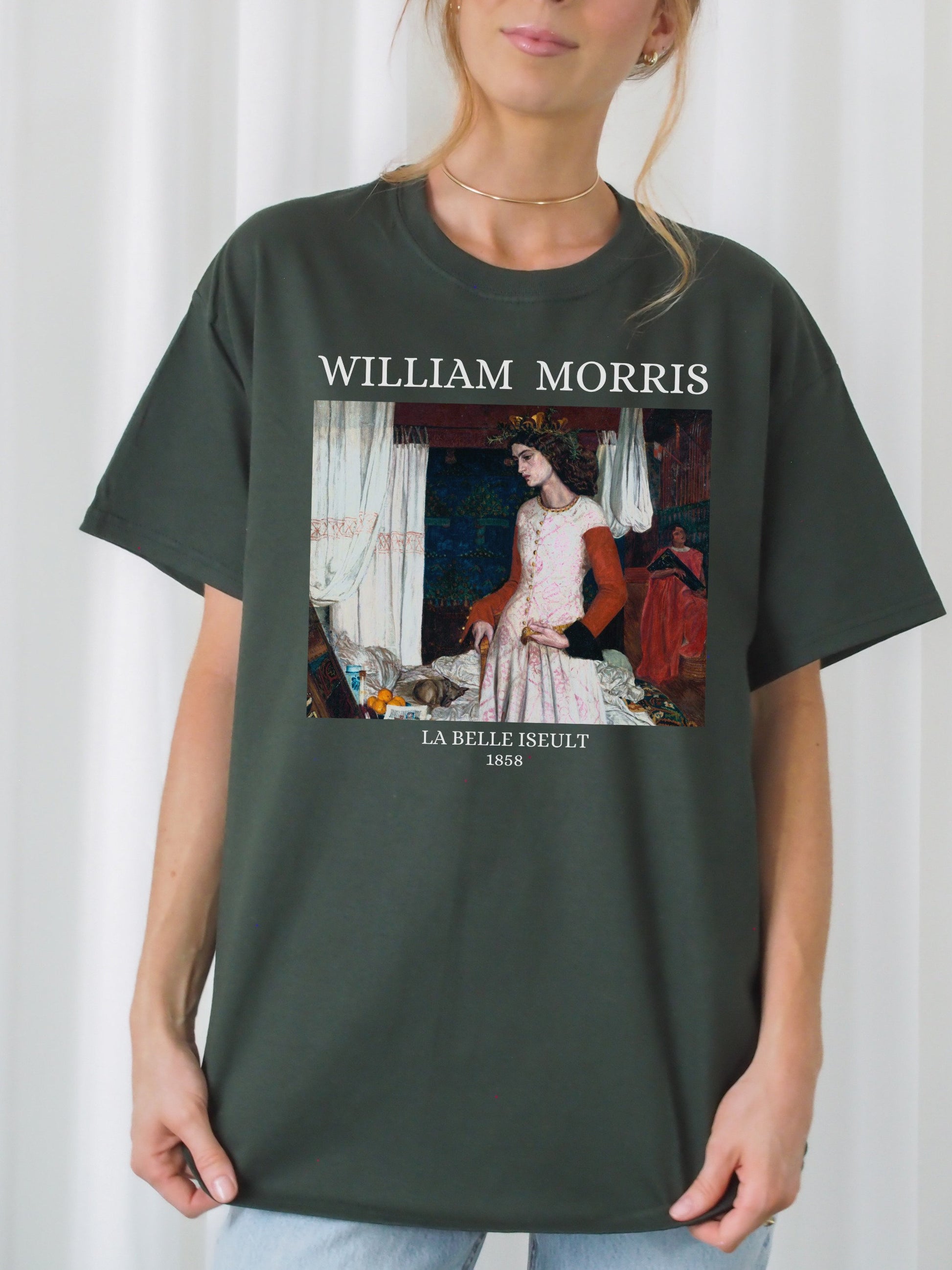 William Morris Tristan Isolde Light Dark Academia Classical Art History Artsy Aesthetic Tee Shirt Romanticism Art Lover Christmas Gift