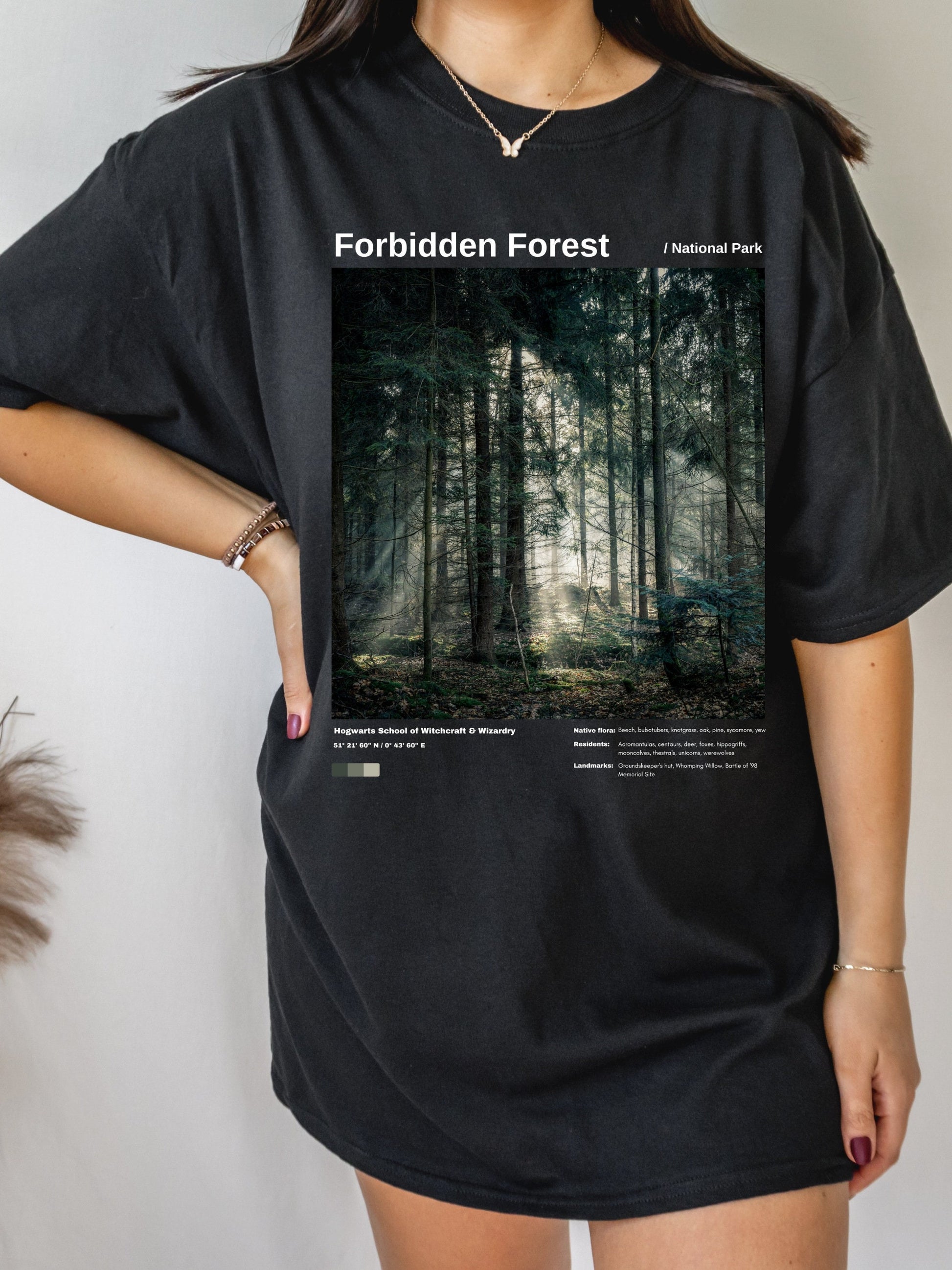 Forbidden Forest National Park Witchy Wizard Shirt Tee Tshirt * Bookish Book Lover Gift * Potter Fandom Merch