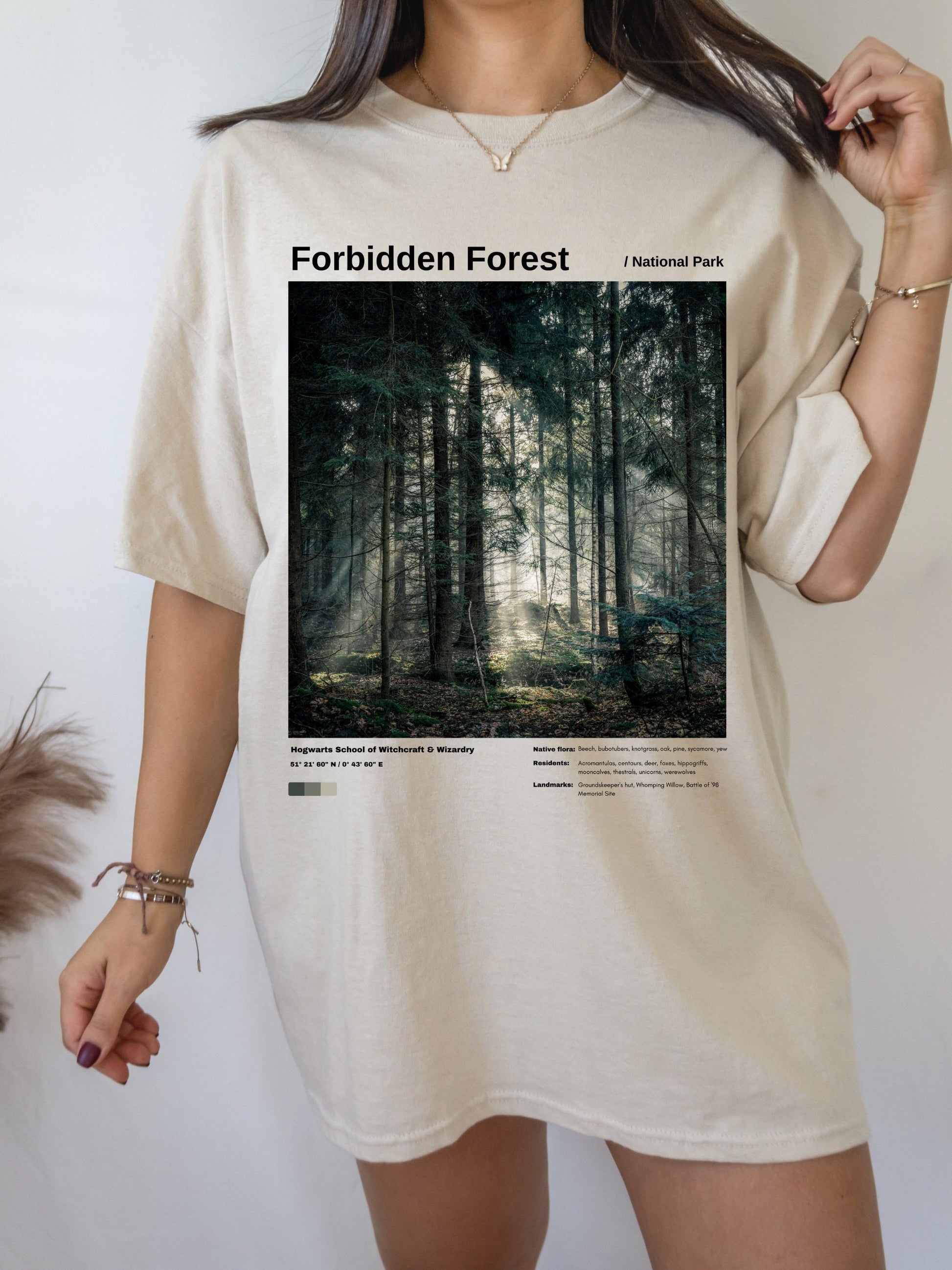 Forbidden Forest National Park Witchy Wizard Shirt Tee Tshirt * Bookish Book Lover Gift * Potter Fandom Merch