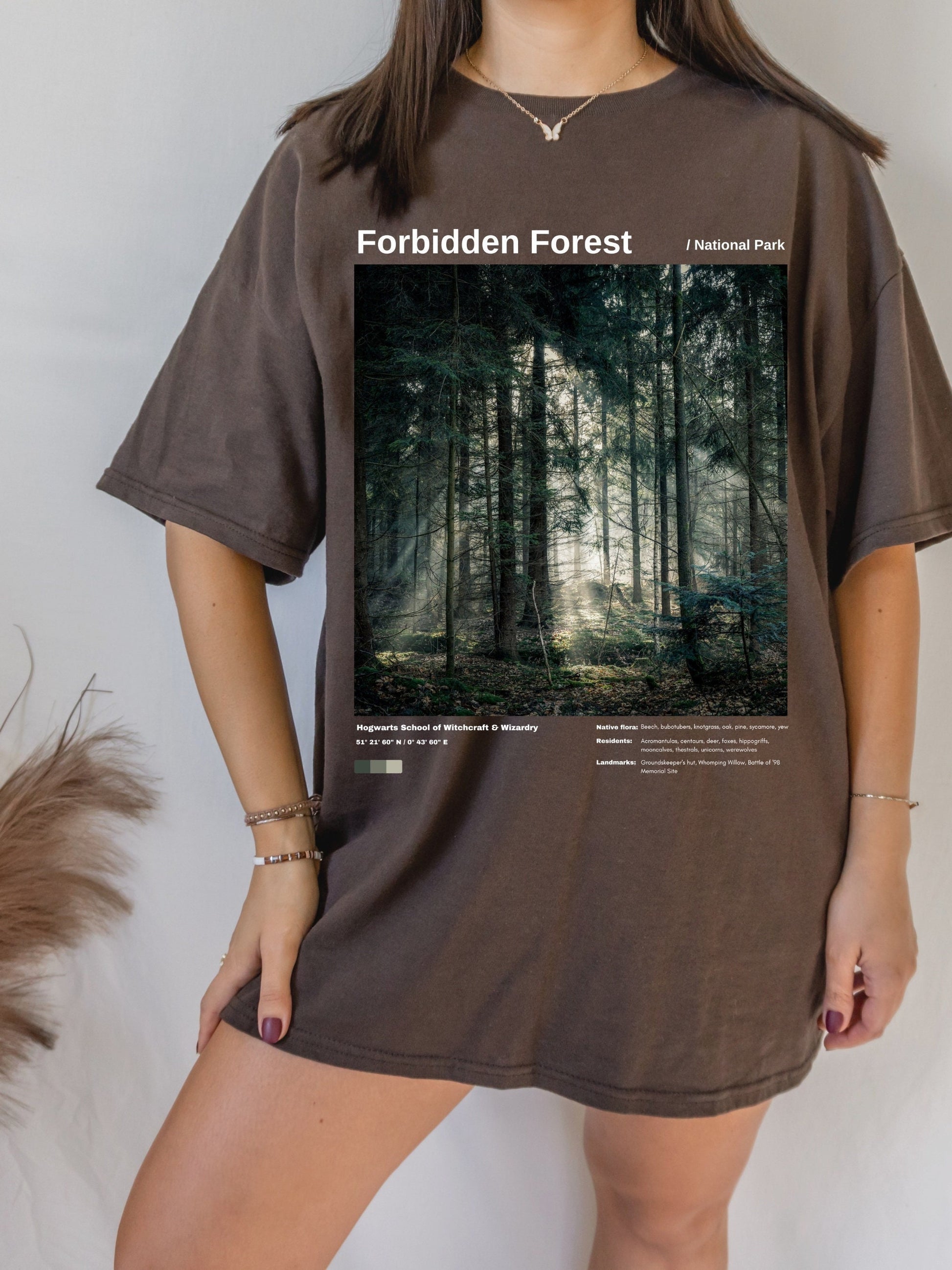 Forbidden Forest National Park Witchy Wizard Shirt Tee Tshirt * Bookish Book Lover Gift * Potter Fandom Merch