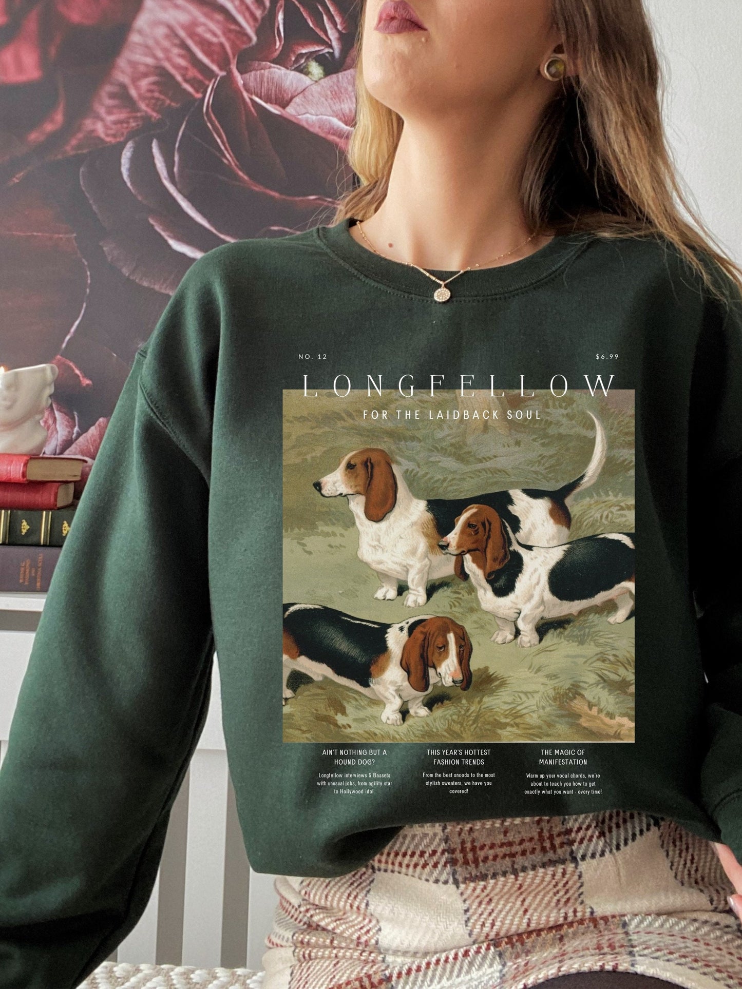 Basset Hound Dog Lover Sweatshirt * Gift for Dog Lover * Dog Mom Christmas Gift