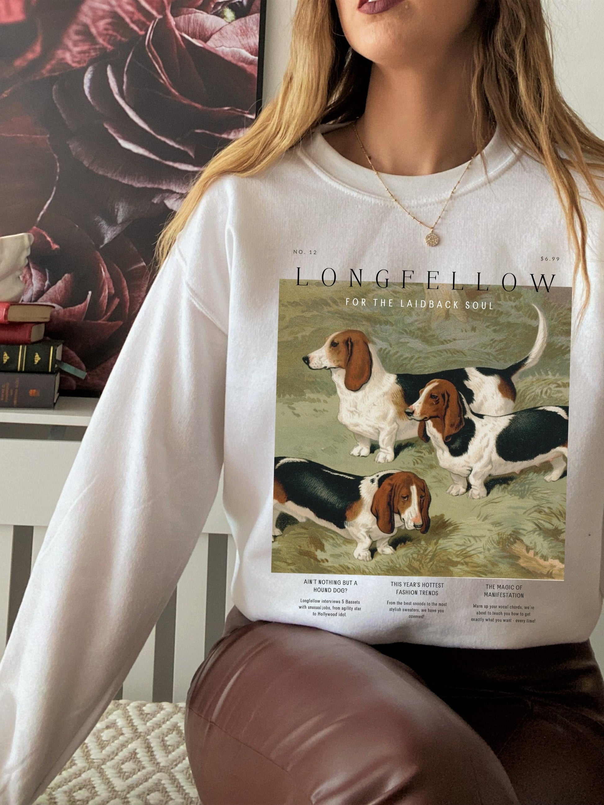 Basset Hound Dog Lover Sweatshirt * Gift for Dog Lover * Dog Mom Christmas Gift