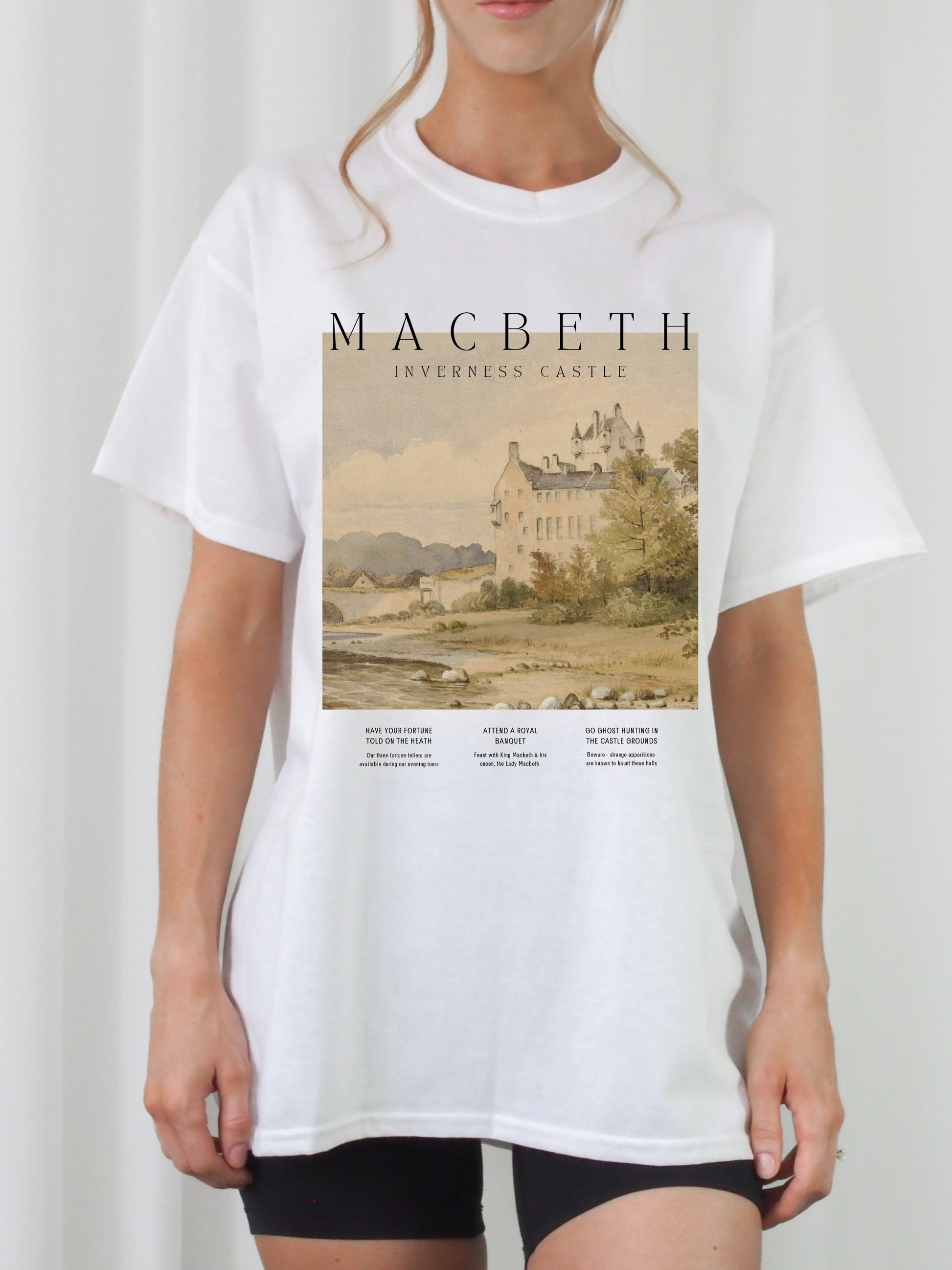 Shakespeare Macbeth Tee Shirt Tshirt * Literature Literary Bookish Shirt * Book Lover Bookworm Christmas Gift * Poet Light Dark Academia