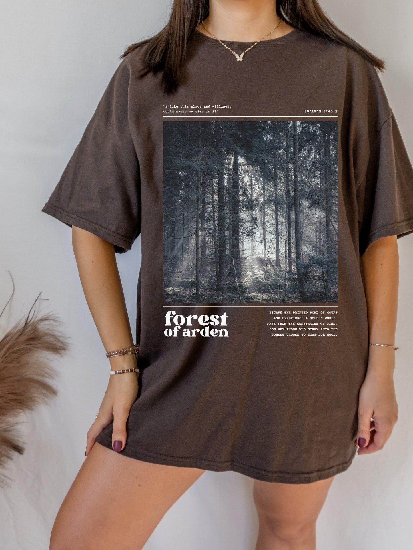 Shakespeare Forest of Arden Tee Shirt Tshirt * Literature Literary Bookish Shirt * Bookworm Book Lover Christmas Gift * Light Dark Academia