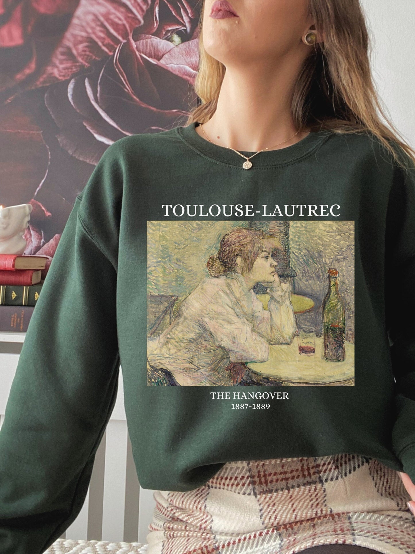 Henri de Toulouse-Lautrec Art Nouveau Post Impressionist French Painter Sweatshirt * Boho Bohemian Art Lover Gift * The Hangover