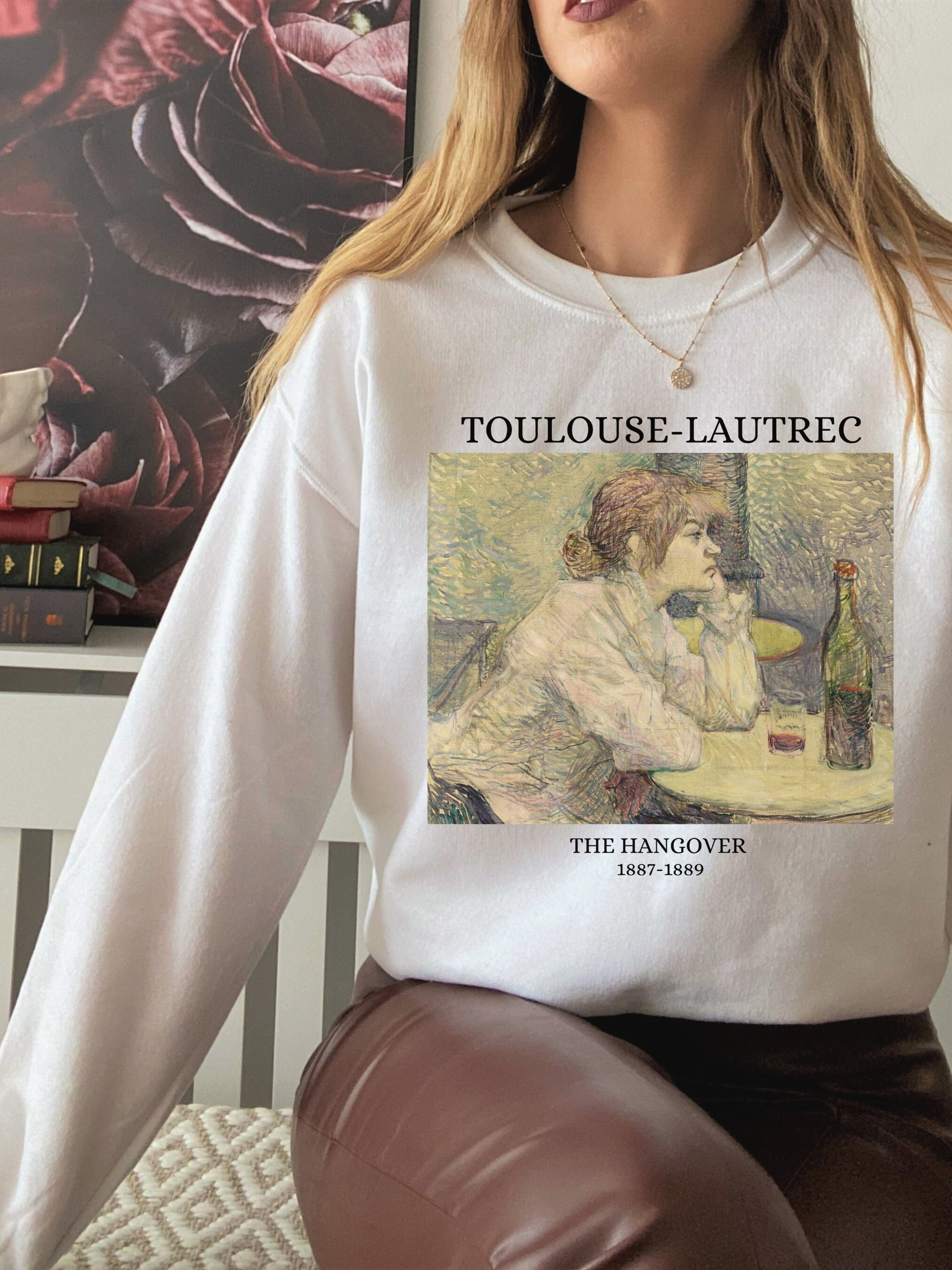 Henri de Toulouse-Lautrec Art Nouveau Post Impressionist French Painter Sweatshirt * Boho Bohemian Art Lover Gift * The Hangover