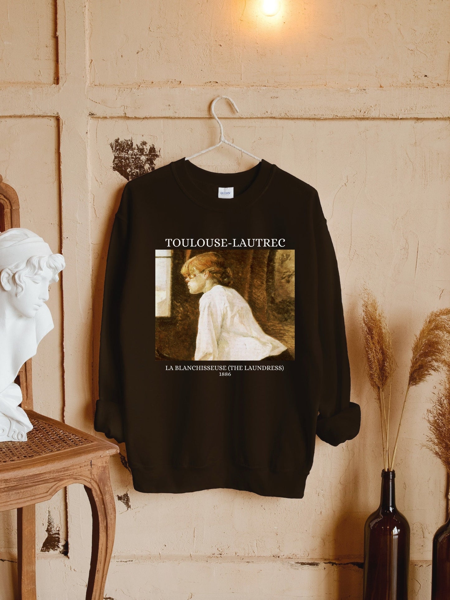 Henri de Toulouse-Lautrec Art Nouveau Post Impressionist French Painter Sweatshirt * Boho Bohemian Art Lover Gift * The Laundress