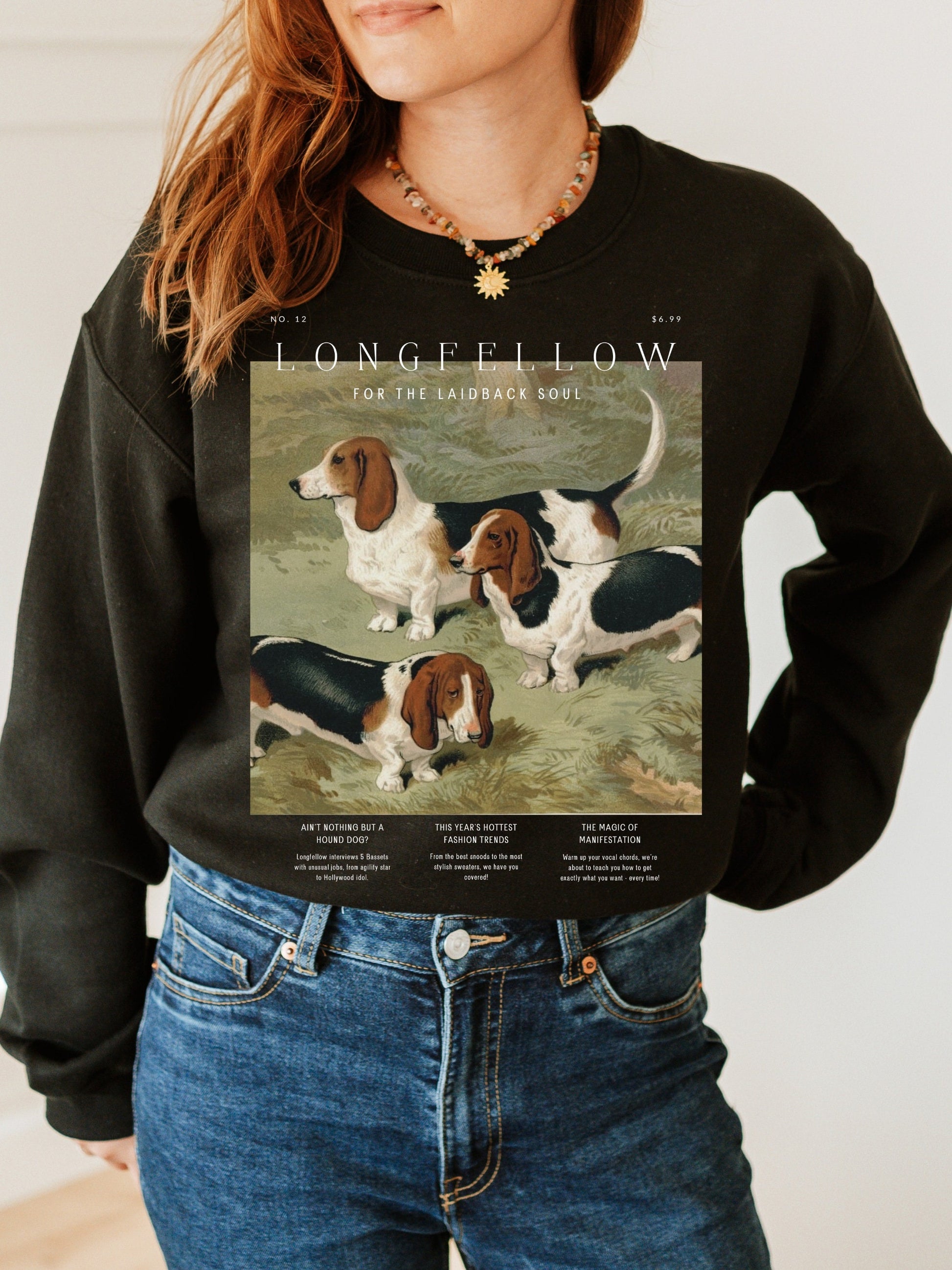 Basset Hound Dog Lover Sweatshirt * Gift for Dog Lover * Dog Mom Christmas Gift