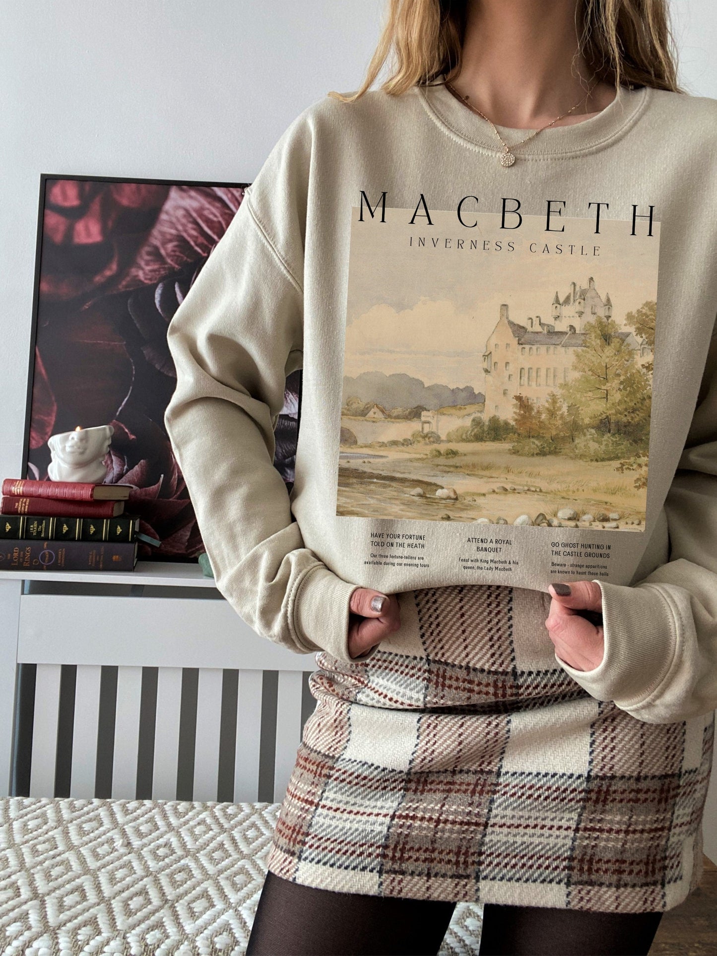 Shakespeare Macbeth Sweatshirt * Literature Literary Bookish Shirt * Book Lover Bookworm Christmas Gift * Poet Light Dark Academia