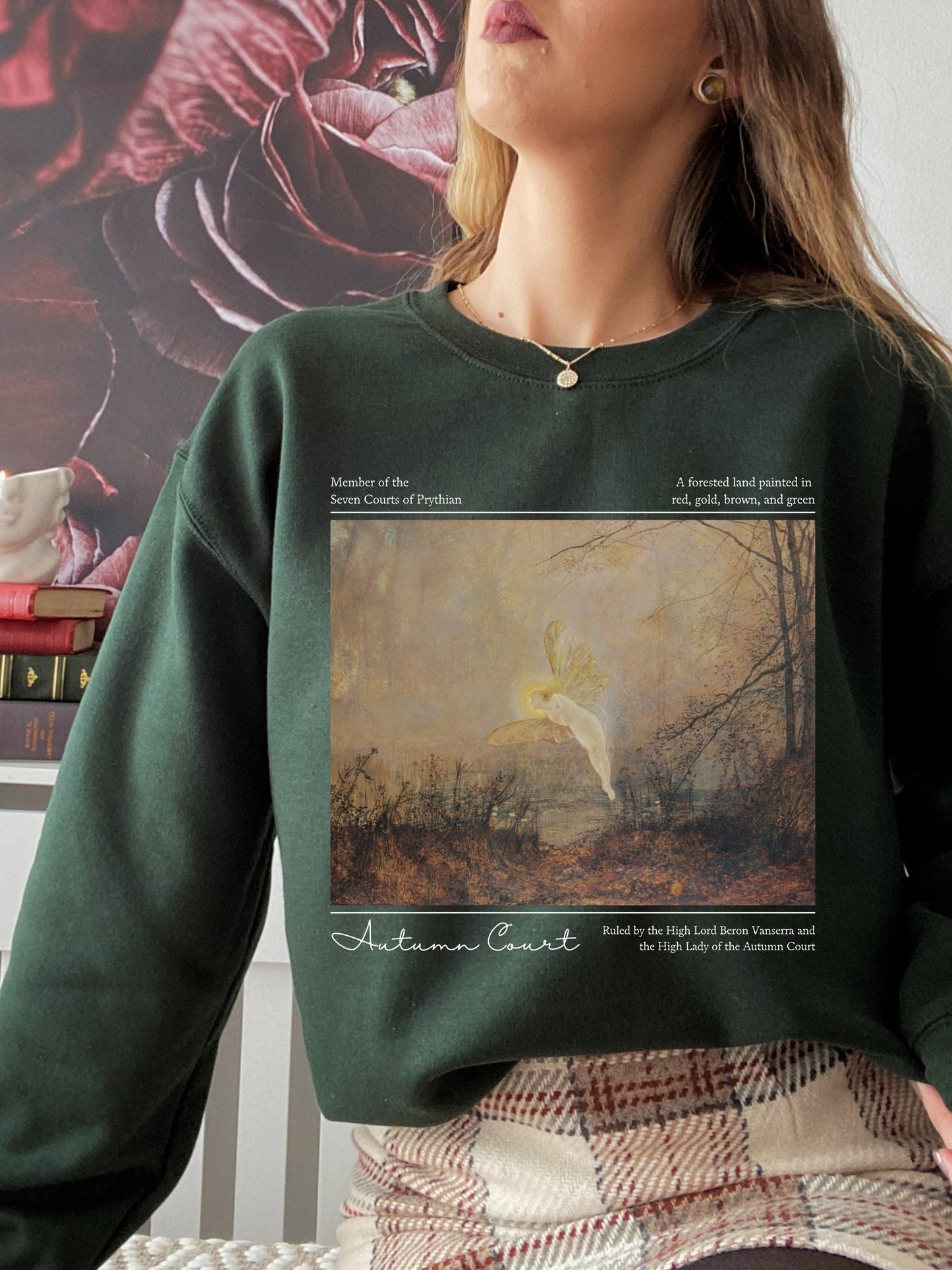 ACOTAR A Court of Thorns and Roses SJM Merch Sweatshirt * Autumn Court Feyre Rhysand Fairycore Bookish Book Lover Gift Romance Reader