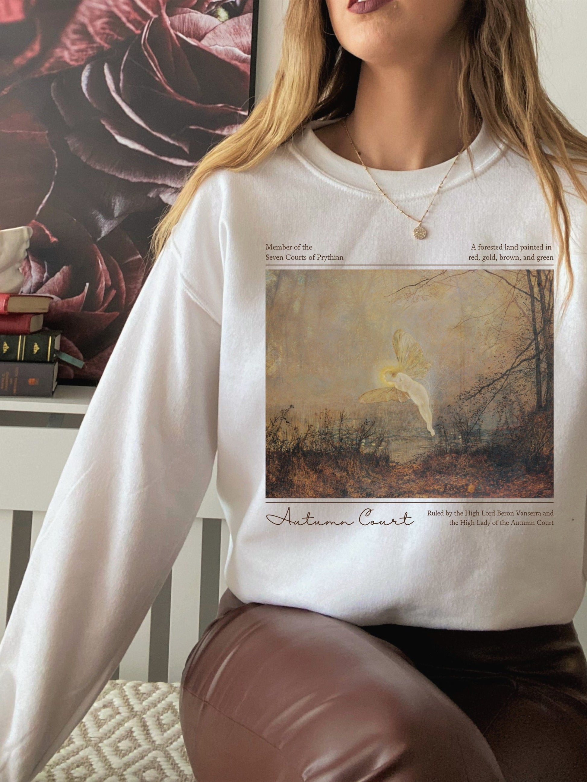 ACOTAR A Court of Thorns and Roses SJM Merch Sweatshirt * Autumn Court Feyre Rhysand Fairycore Bookish Book Lover Gift Romance Reader