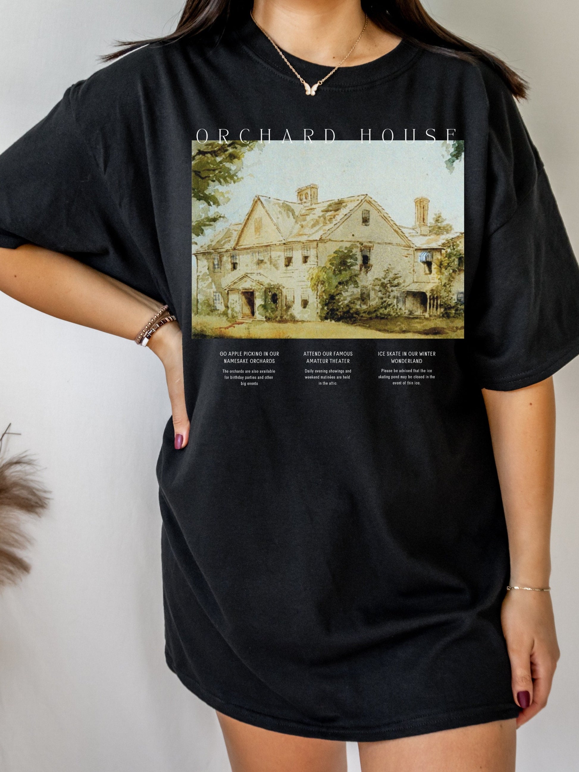 Little Women Orchard House Tee Shirt Tshirt * Booktok Fandom Merch * Book Lover Bibliophile Reader Gift Ideas * Cottagecore Academia