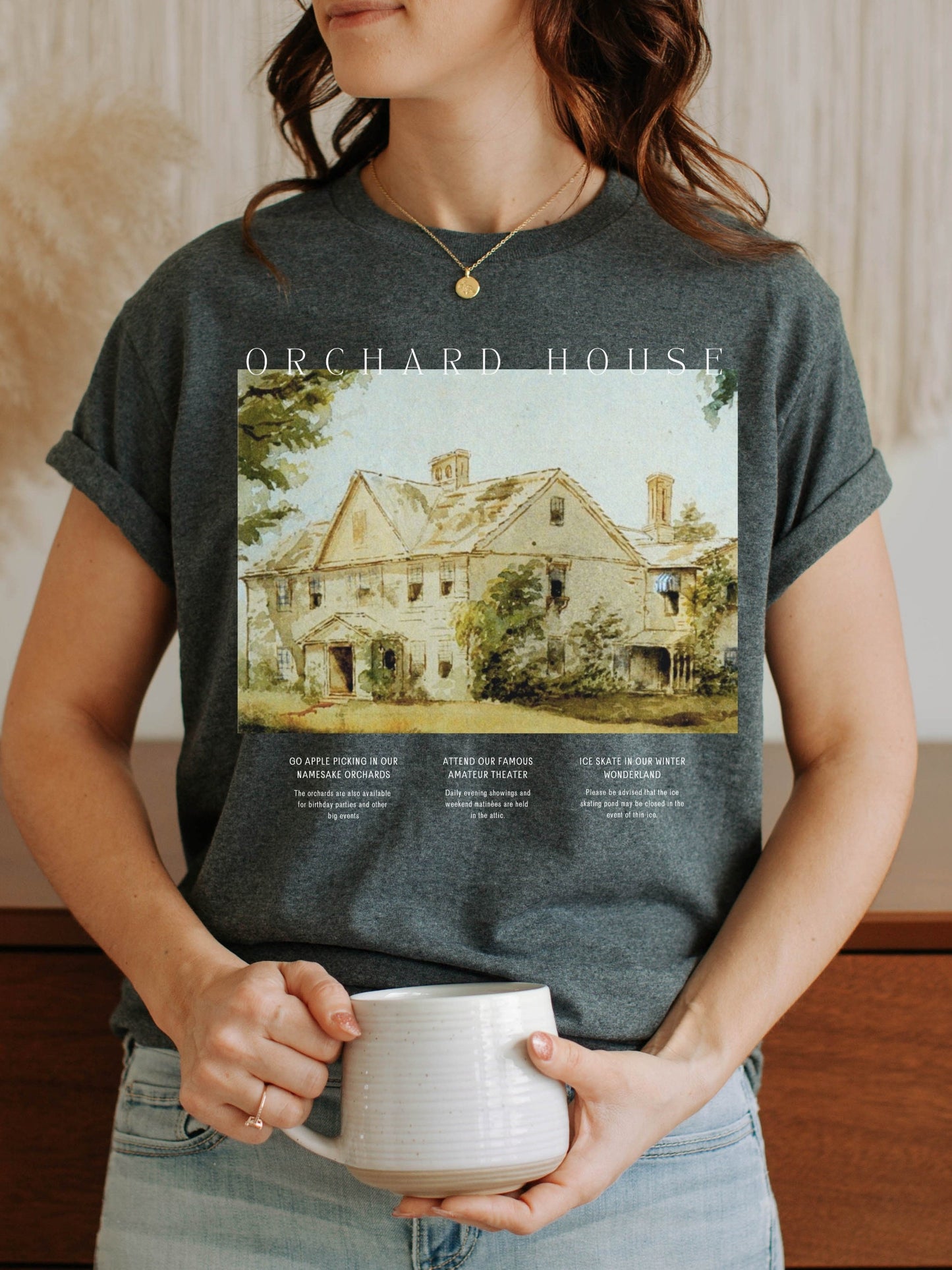 Little Women Orchard House Tee Shirt Tshirt * Booktok Fandom Merch * Book Lover Bibliophile Reader Gift Ideas * Cottagecore Academia