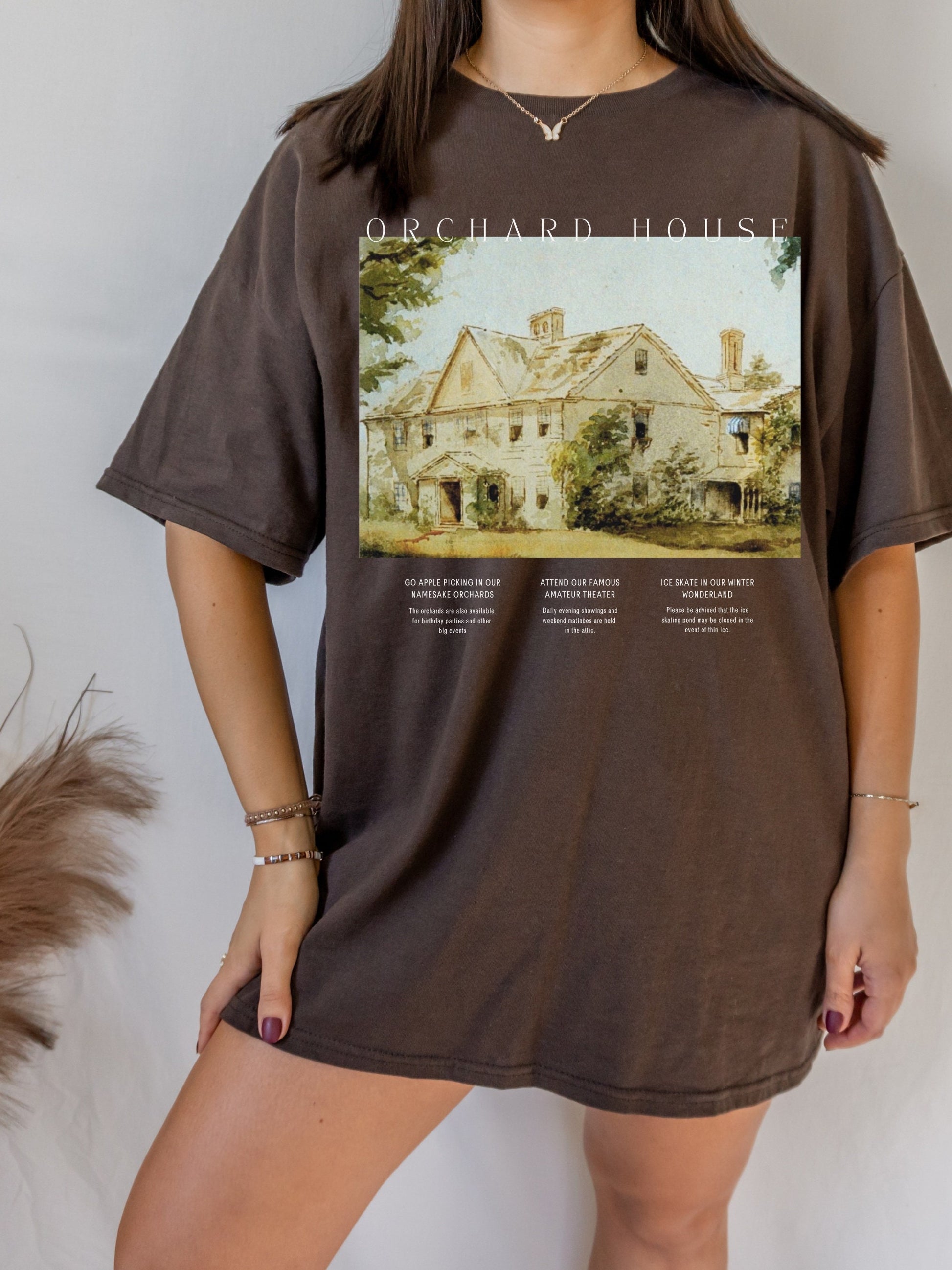 Little Women Orchard House Tee Shirt Tshirt * Booktok Fandom Merch * Book Lover Bibliophile Reader Gift Ideas * Cottagecore Academia