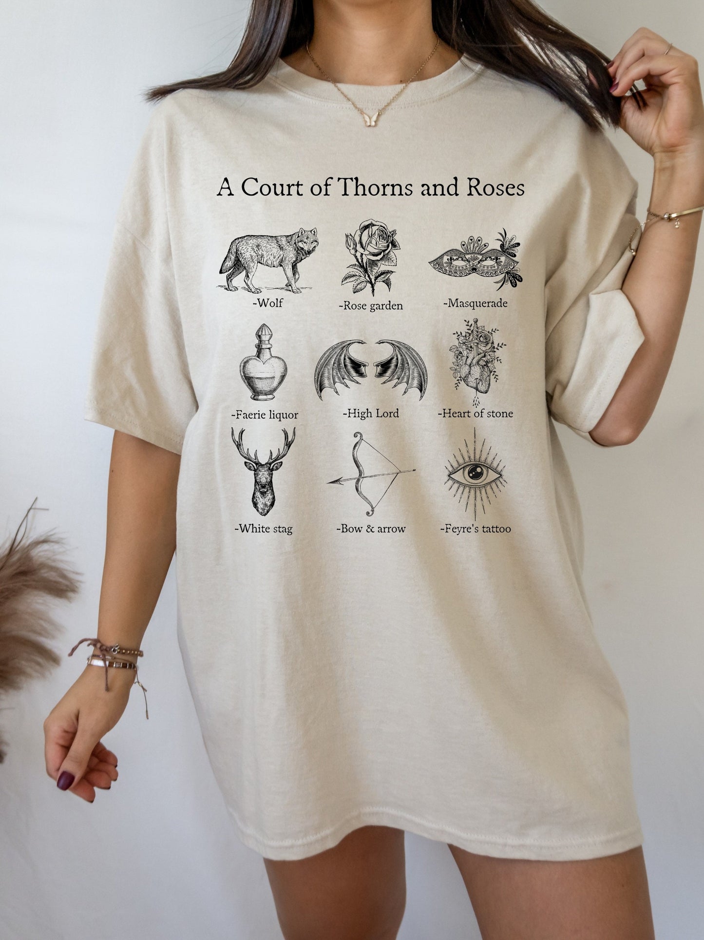 ACOTAR ACOMAF Icon Chart Tee Shirt Tshirt * SJM Merch Book Fandom * Booktok Gift ideas * Reader Book Lover Gift * Feyre Rhysand