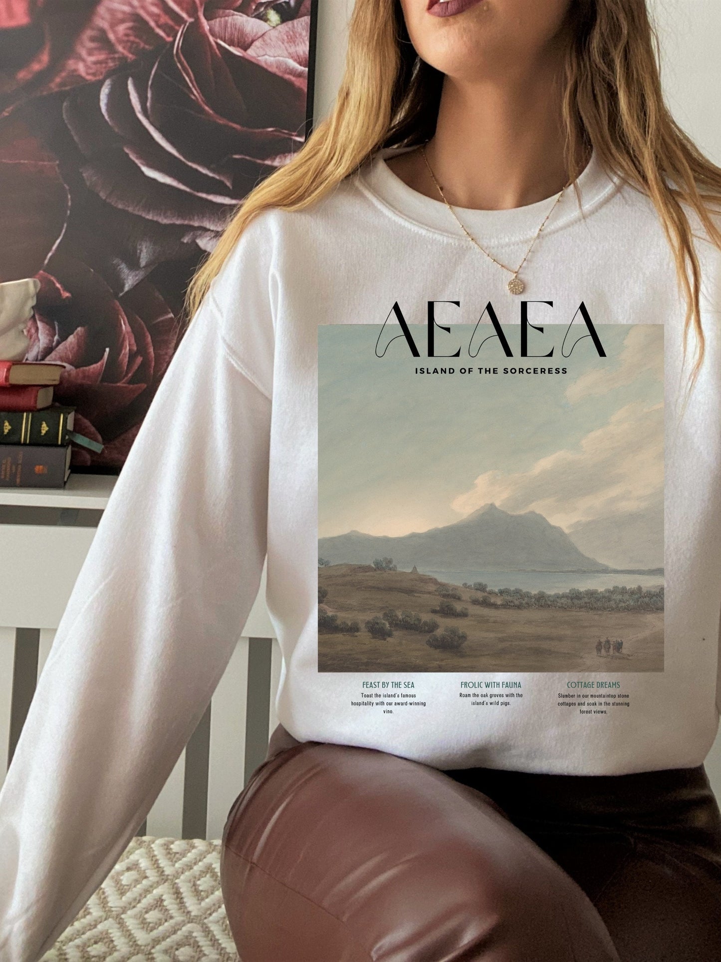 Circe Aeaea Odyssey Sweatshirt * Literature Literary Shirt * Bookworm Bookish Gift * Light Dark Academia Aesthetic * Madeline Miller