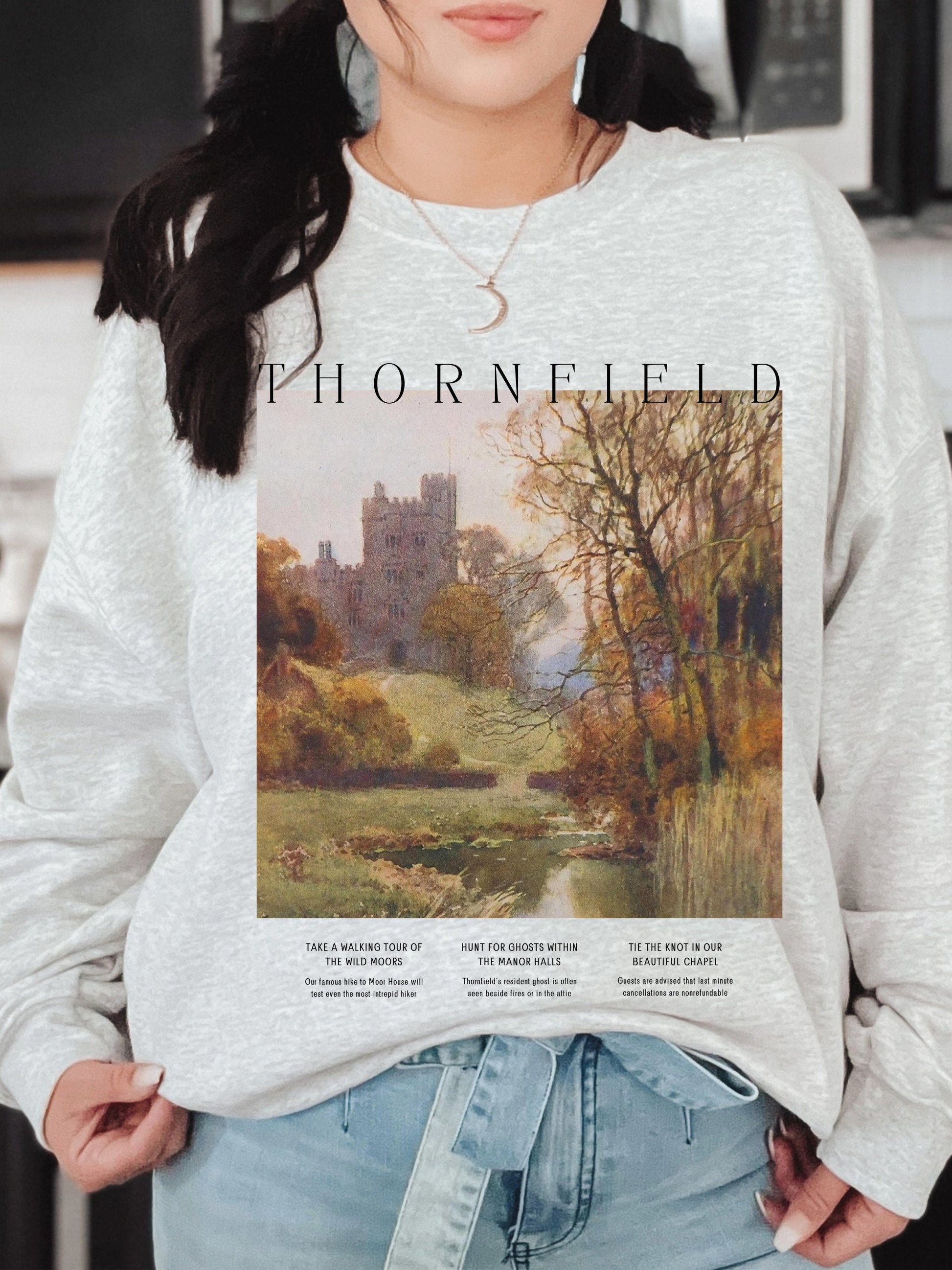 Jane Eyre Thornfield Hall Sweatshirt * Book Fandom Merch * Dark Academia Aesthetic * Bookish Bookworm Gift * Literature Shirt