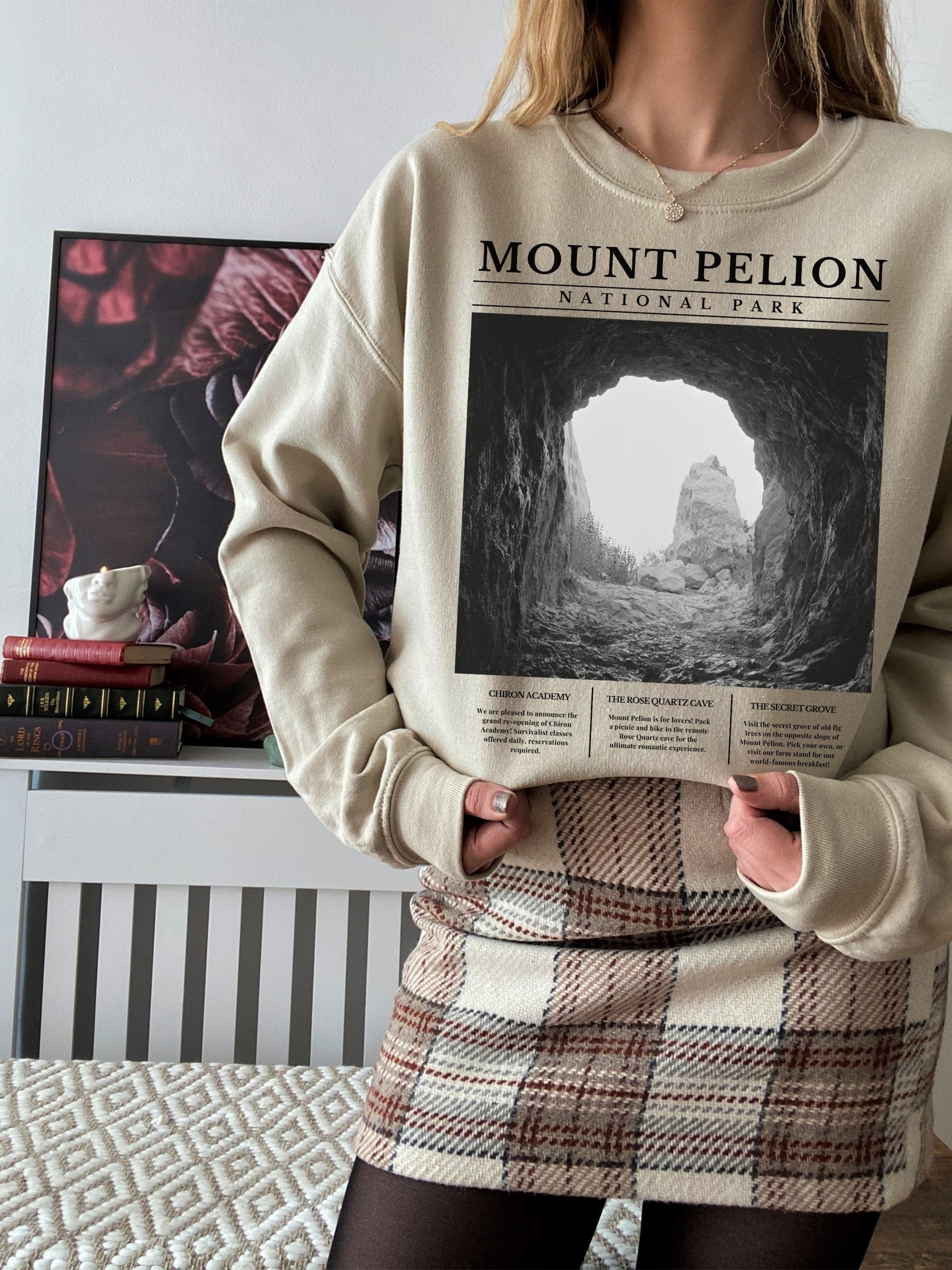 Mount Pelion National Park * Song of Achilles Greek Mythology Dark Academia Sweatshirt * Made of Memories * Book Fandom Merch