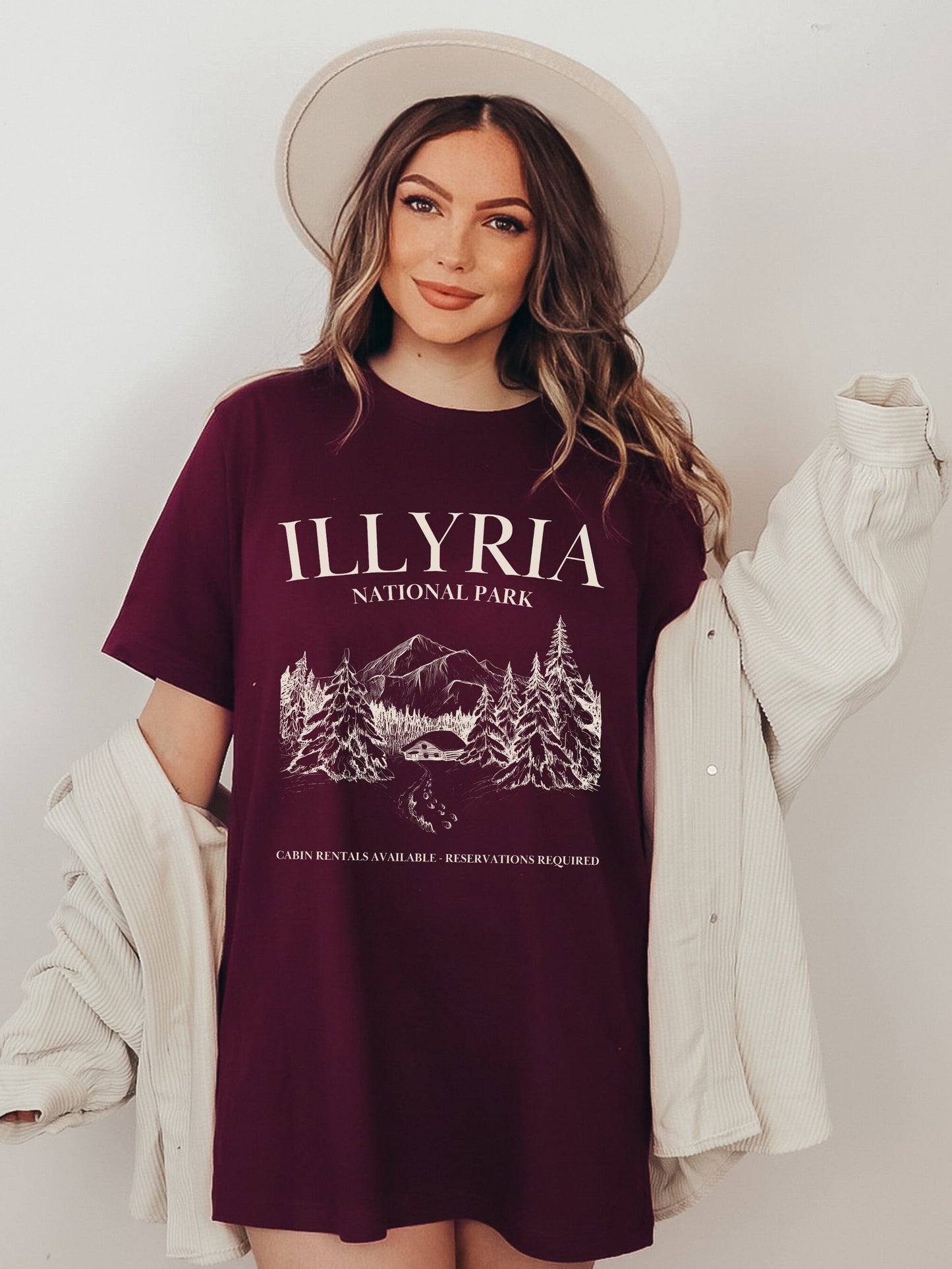 Illyria National Park Souvenir Tee Shirt Tshirt * ACOTAR ACOMAF SJM Merch Book Fandom * Booktok Reader Bookish Gift ideas * Feyre Rhysand