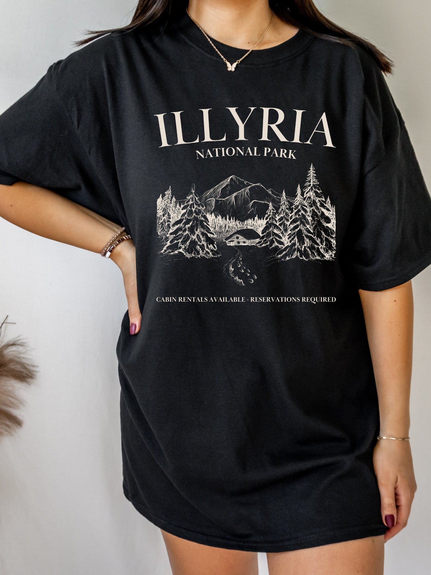 Illyria National Park Souvenir Tee Shirt Tshirt * ACOTAR ACOMAF SJM Merch Book Fandom * Booktok Reader Bookish Gift ideas * Feyre Rhysand