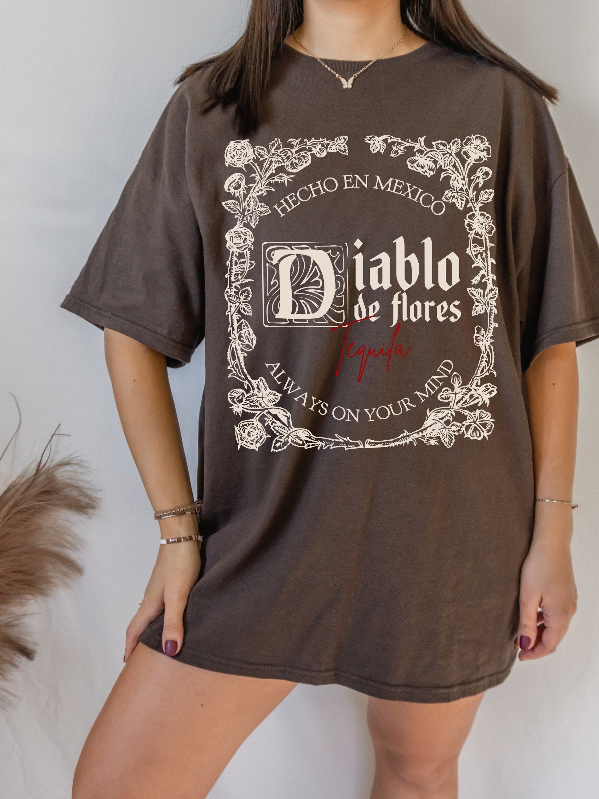 Practical Magic Witchy Tee Shirt Tshirt * Diablo de Flores * Tequila Dracula Cowboy * Midnight Margaritas Owens Sisters * Book Merch Fandom