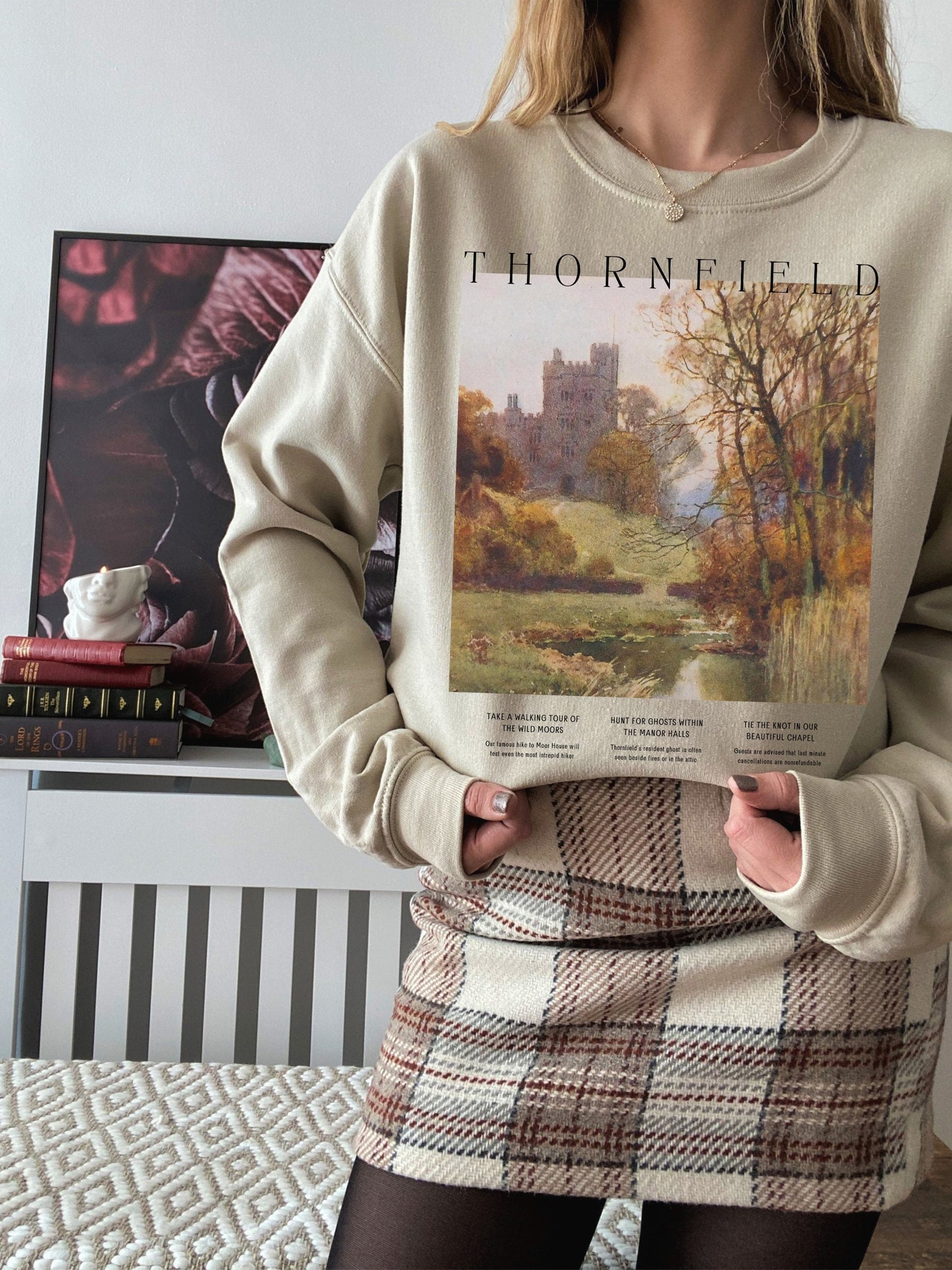 Jane Eyre Thornfield Hall Sweatshirt * Book Fandom Merch * Dark Academia Aesthetic * Bookish Bookworm Gift * Literature Shirt