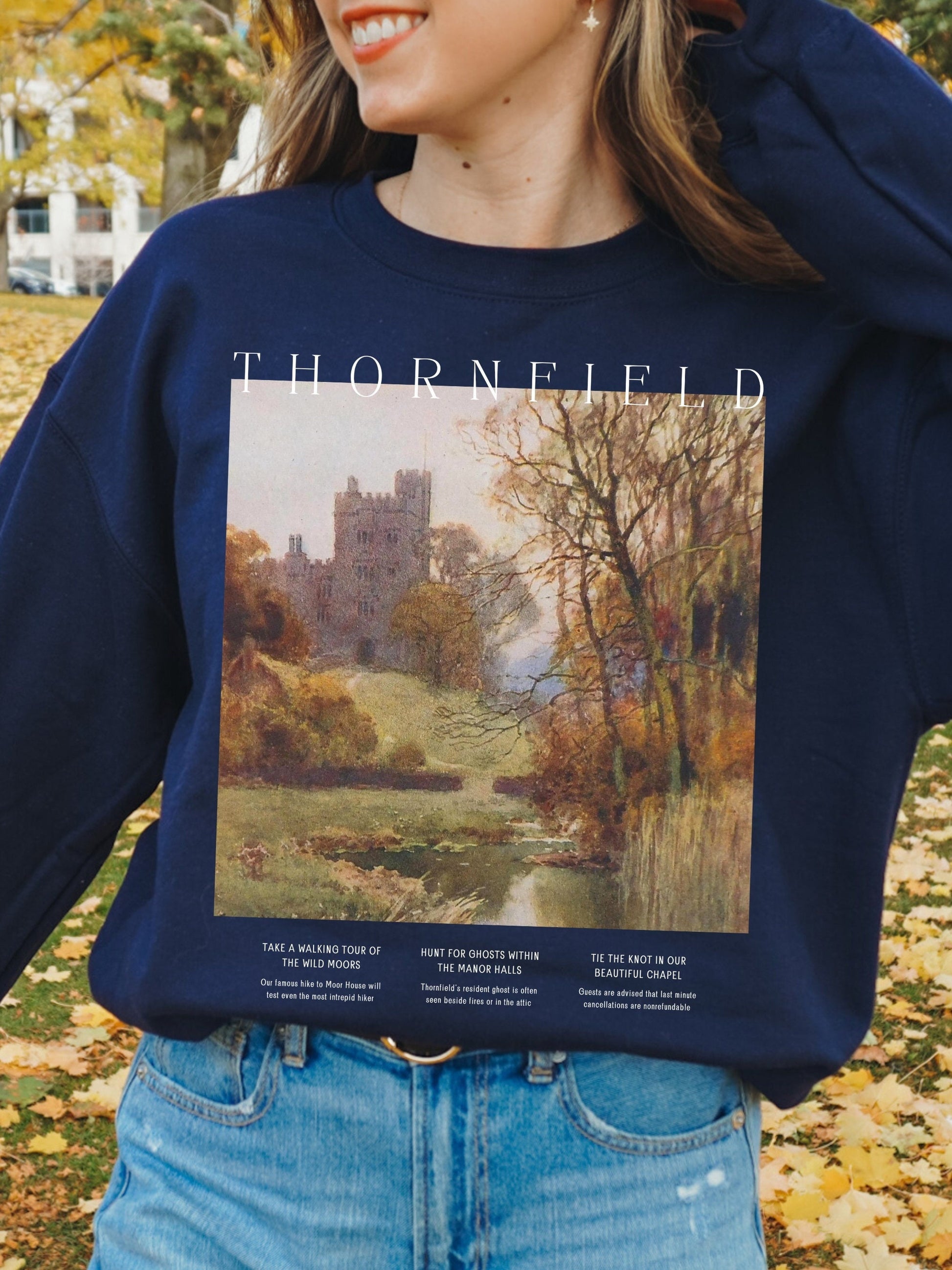 Jane Eyre Thornfield Hall Sweatshirt * Book Fandom Merch * Dark Academia Aesthetic * Bookish Bookworm Gift * Literature Shirt