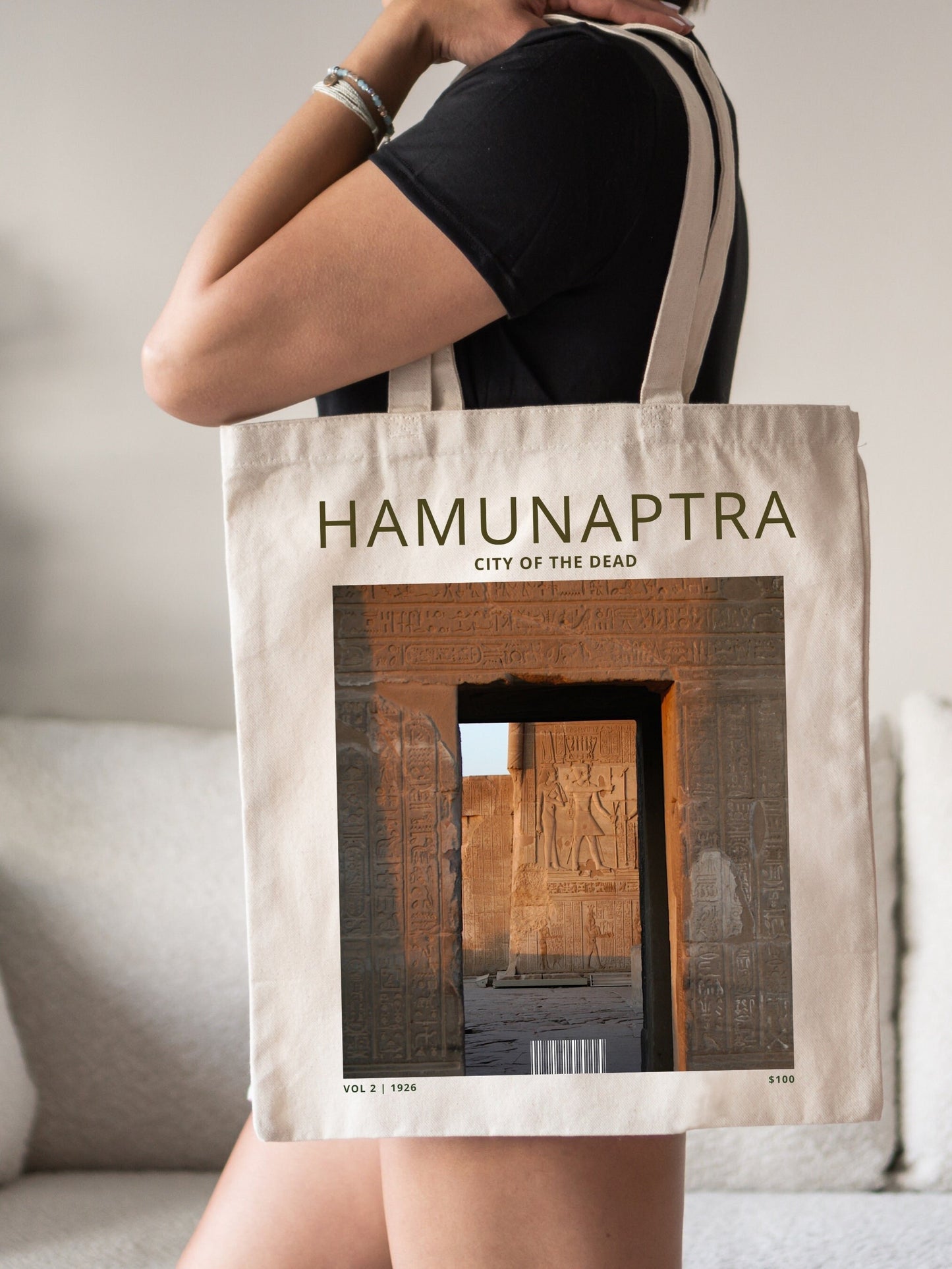 Hamunaptra City of the Dead Travel Tote Book Bag * Movie Lover The Mummy Gift * Rick & Evelyn * Fandom Merch * 90s y2k trendy