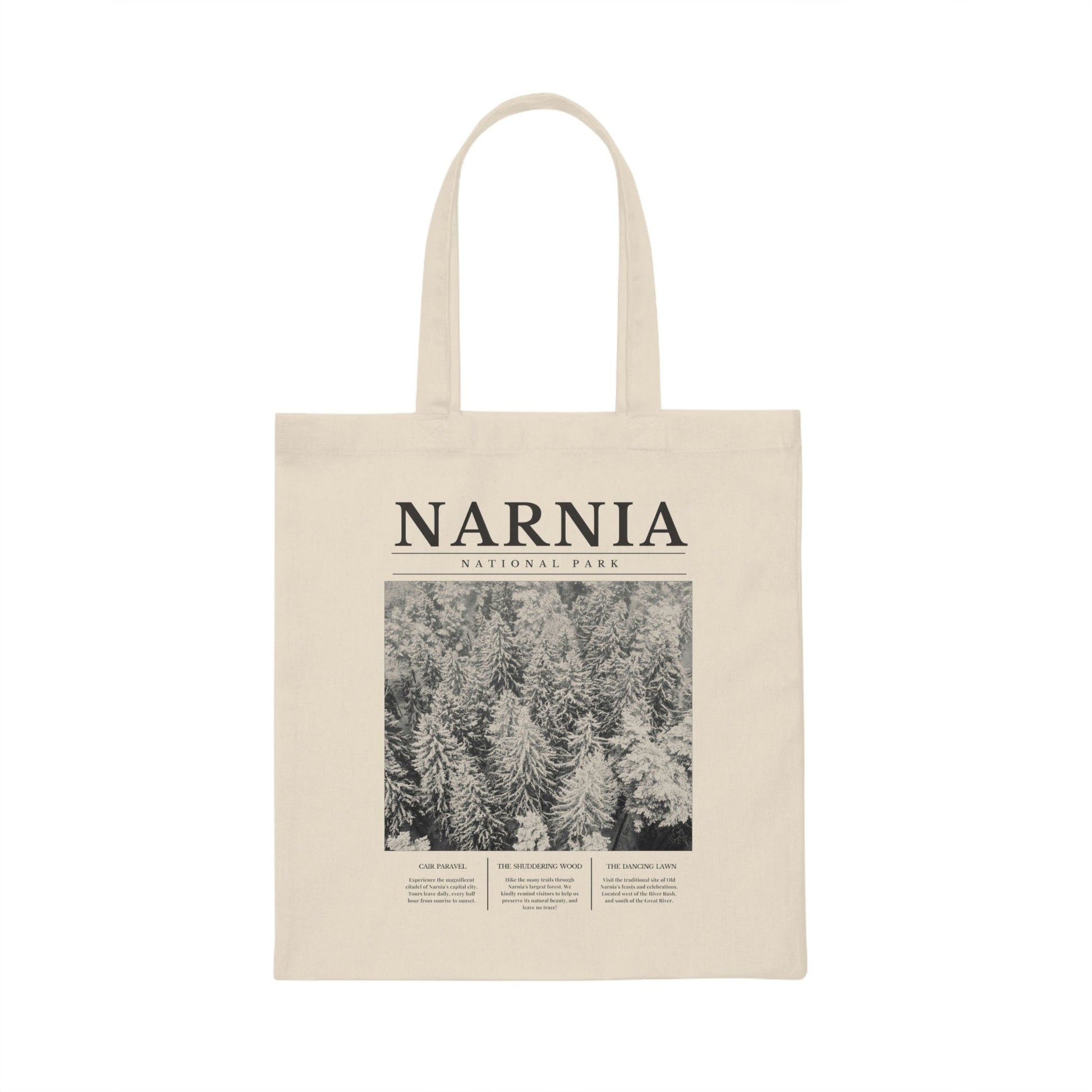 Narnia National Park Tote Book Bag * Retro Minimalist Aesthetic Sweatshirt * Granola Girl Book Merch * Bookish Booktok Book Lover Gift