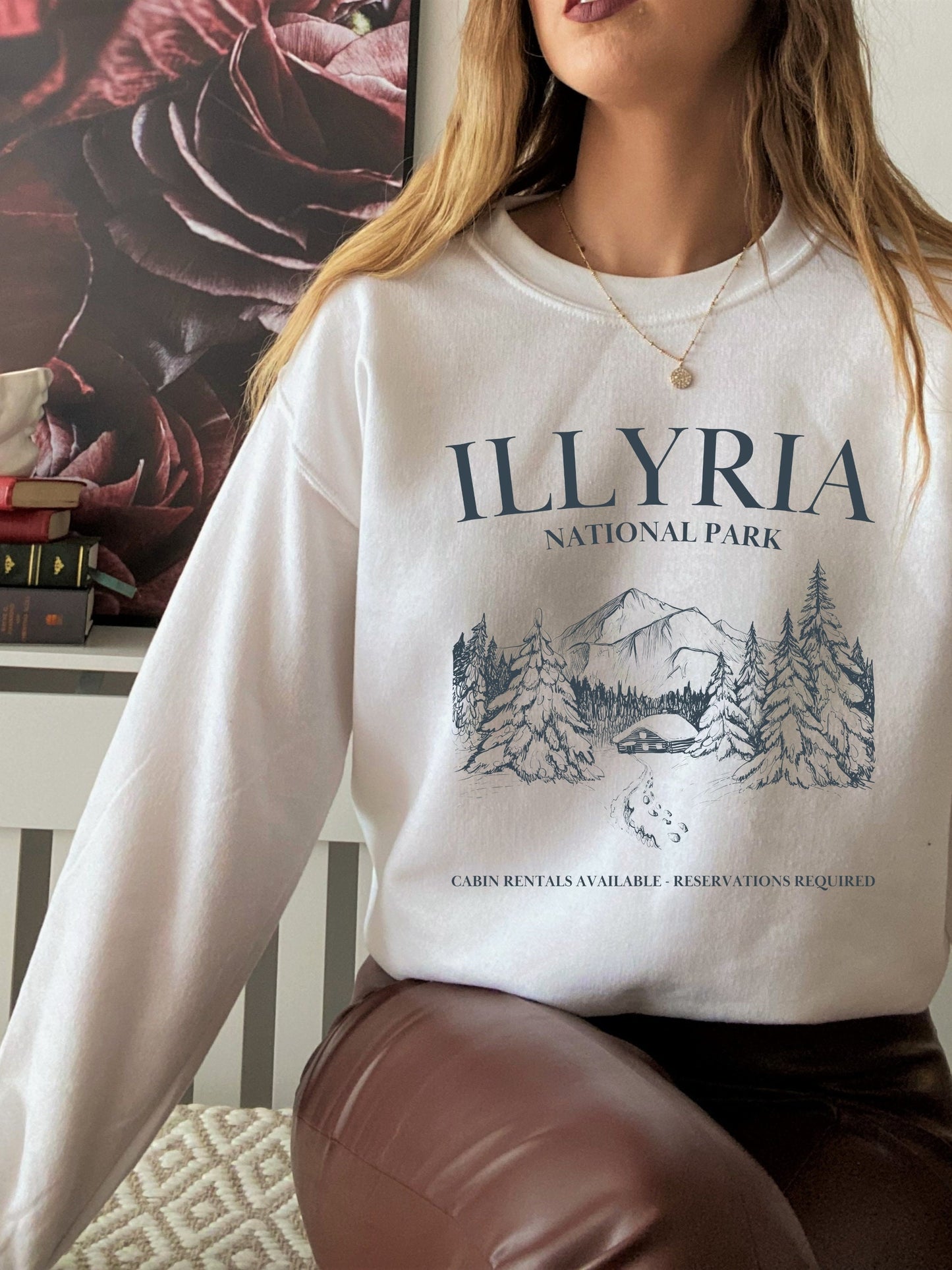 Illyria National Park Souvenir Sweatshirt * ACOTAR ACOMAF SJM Merch Book Fandom * Booktok Reader Bookish Gift ideas * Feyre Rhysand