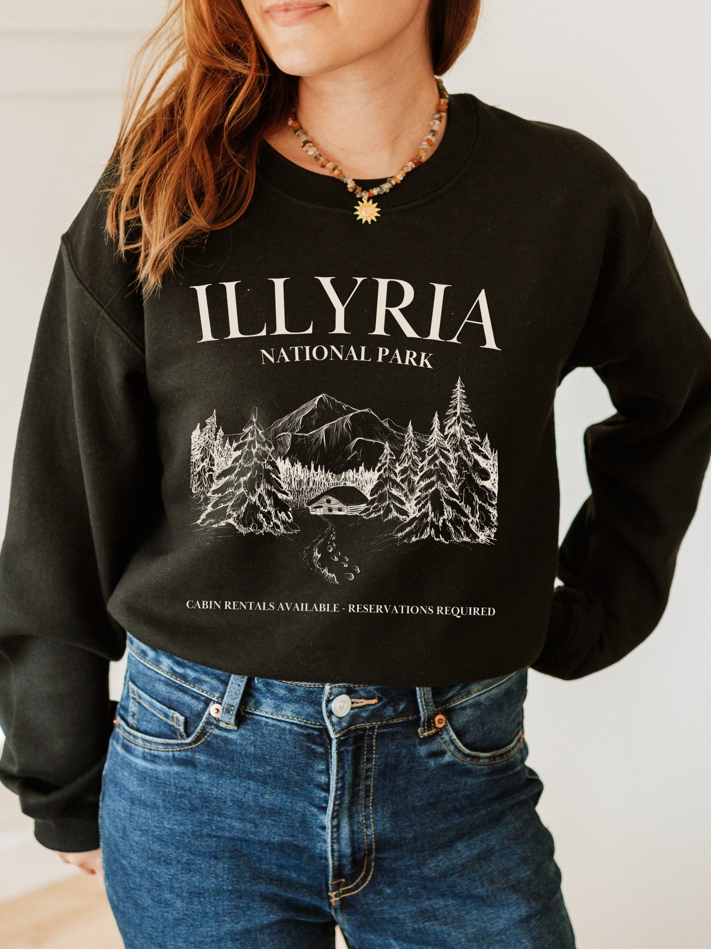 Illyria National Park Souvenir Sweatshirt * ACOTAR ACOMAF SJM Merch Book Fandom * Booktok Reader Bookish Gift ideas * Feyre Rhysand