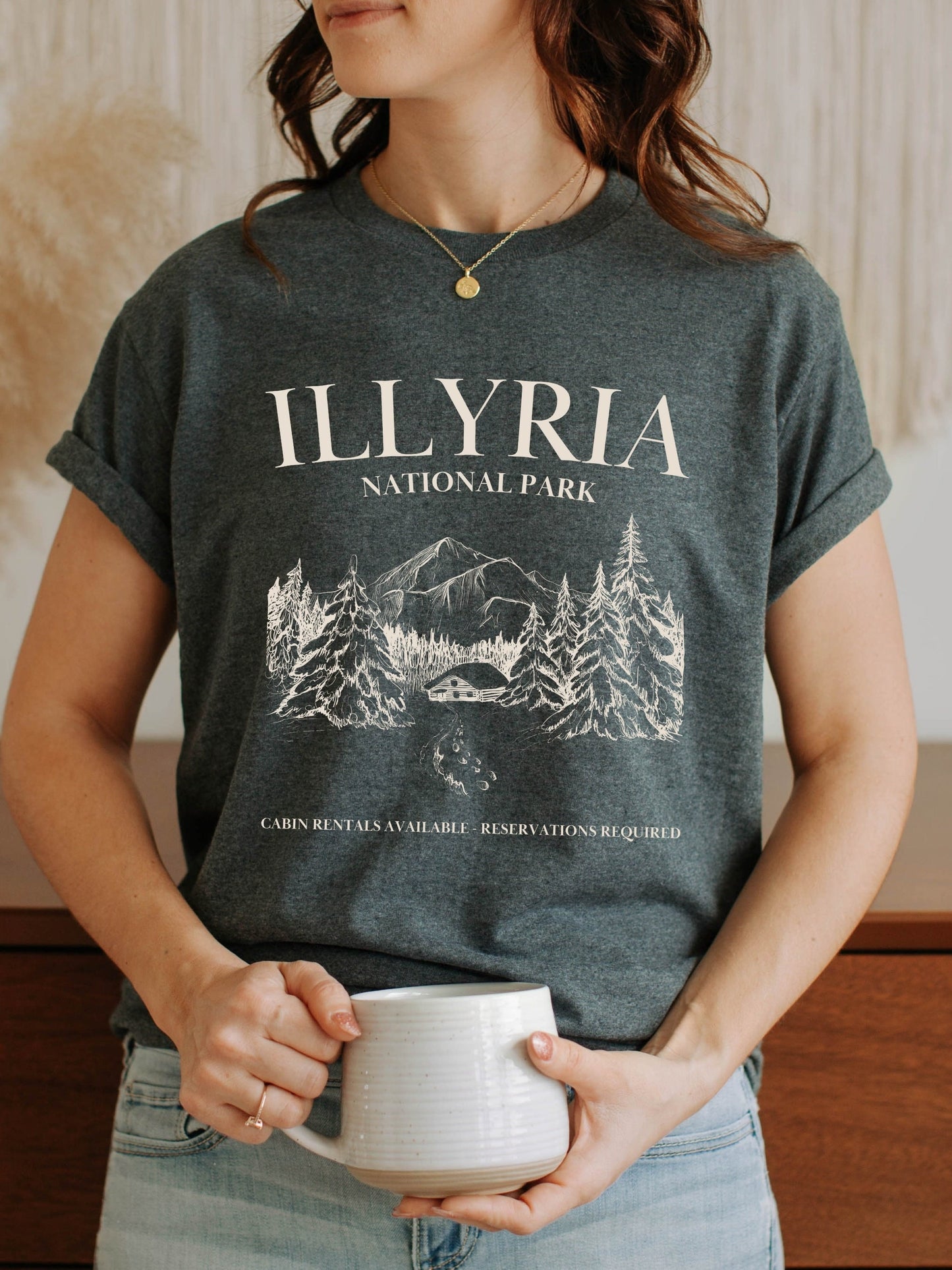 Illyria National Park Souvenir Tee Shirt Tshirt * ACOTAR ACOMAF SJM Merch Book Fandom * Booktok Reader Bookish Gift ideas * Feyre Rhysand