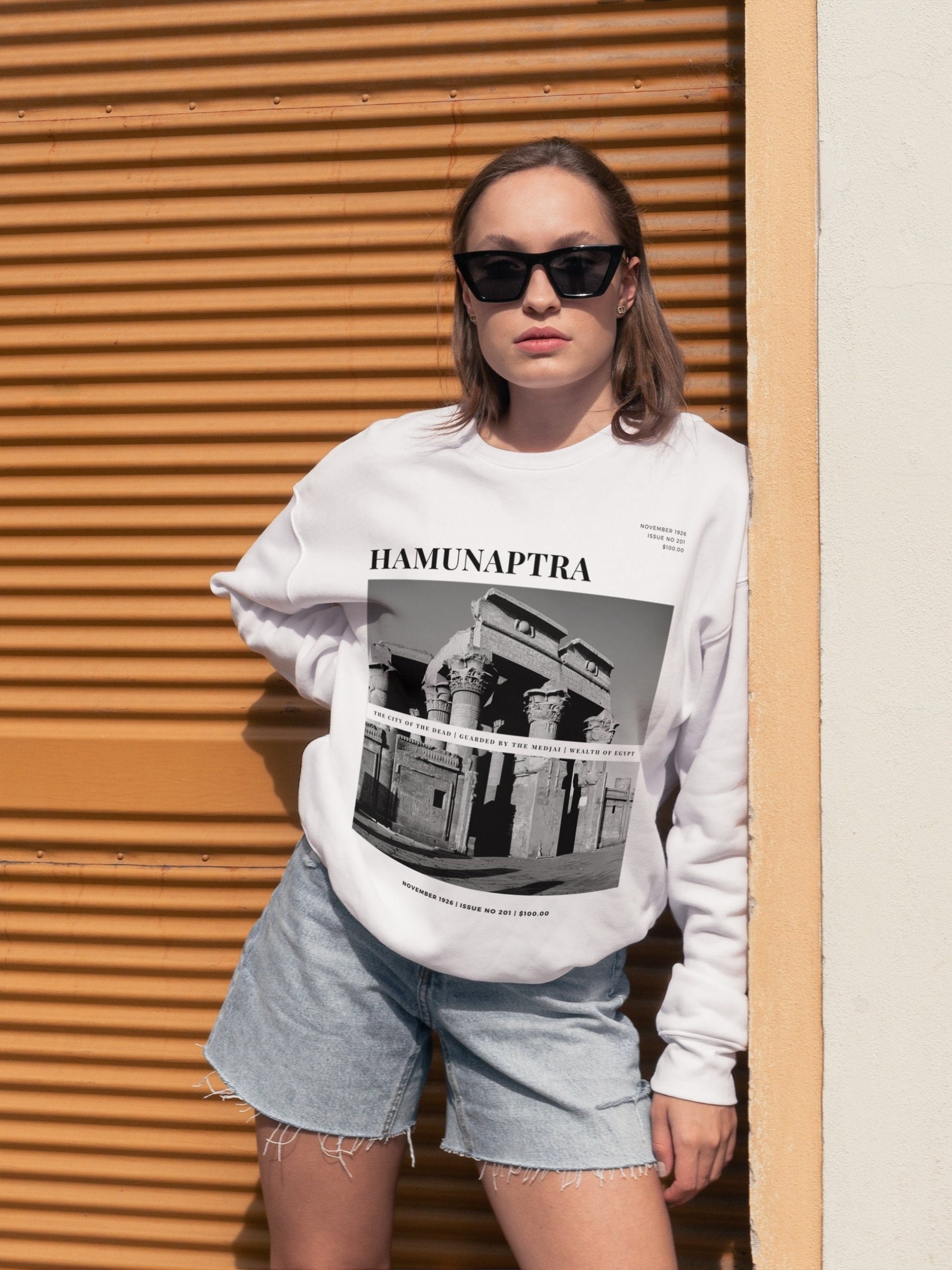 Hamunaptra Travel Magazine Sweatshirt * Vintage Souvenir Adventure Tee * Fandom Merch Movie Lover GIft * The Mummy * Rick Evelyn Beni