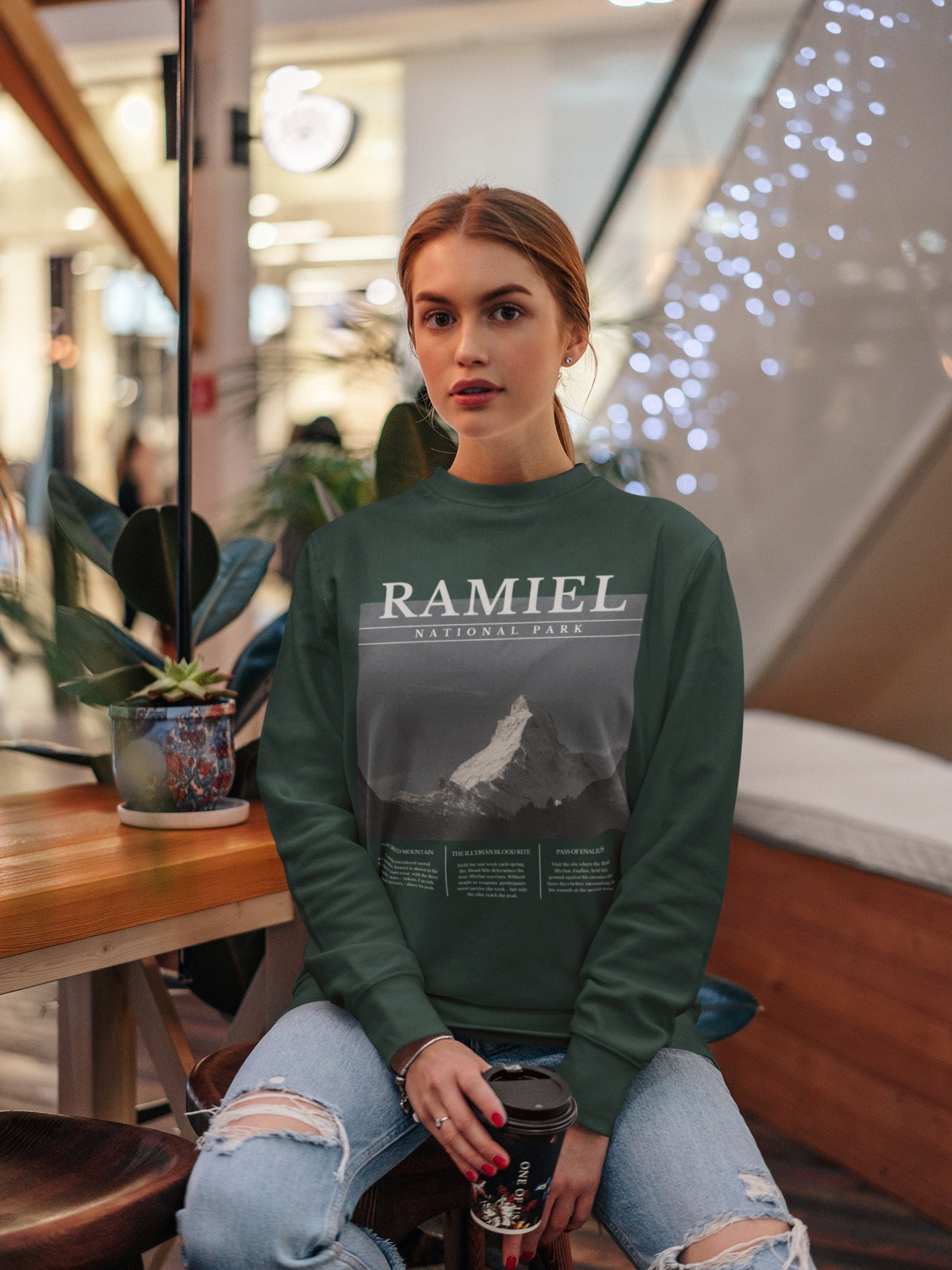 ACOTAR ACOSF Ramiel National Park Sweatshirt * Blood Rite Valkyries Nesta Cassian * SJM Merch Book Fandom * Booktok Reader Book Lover Gift