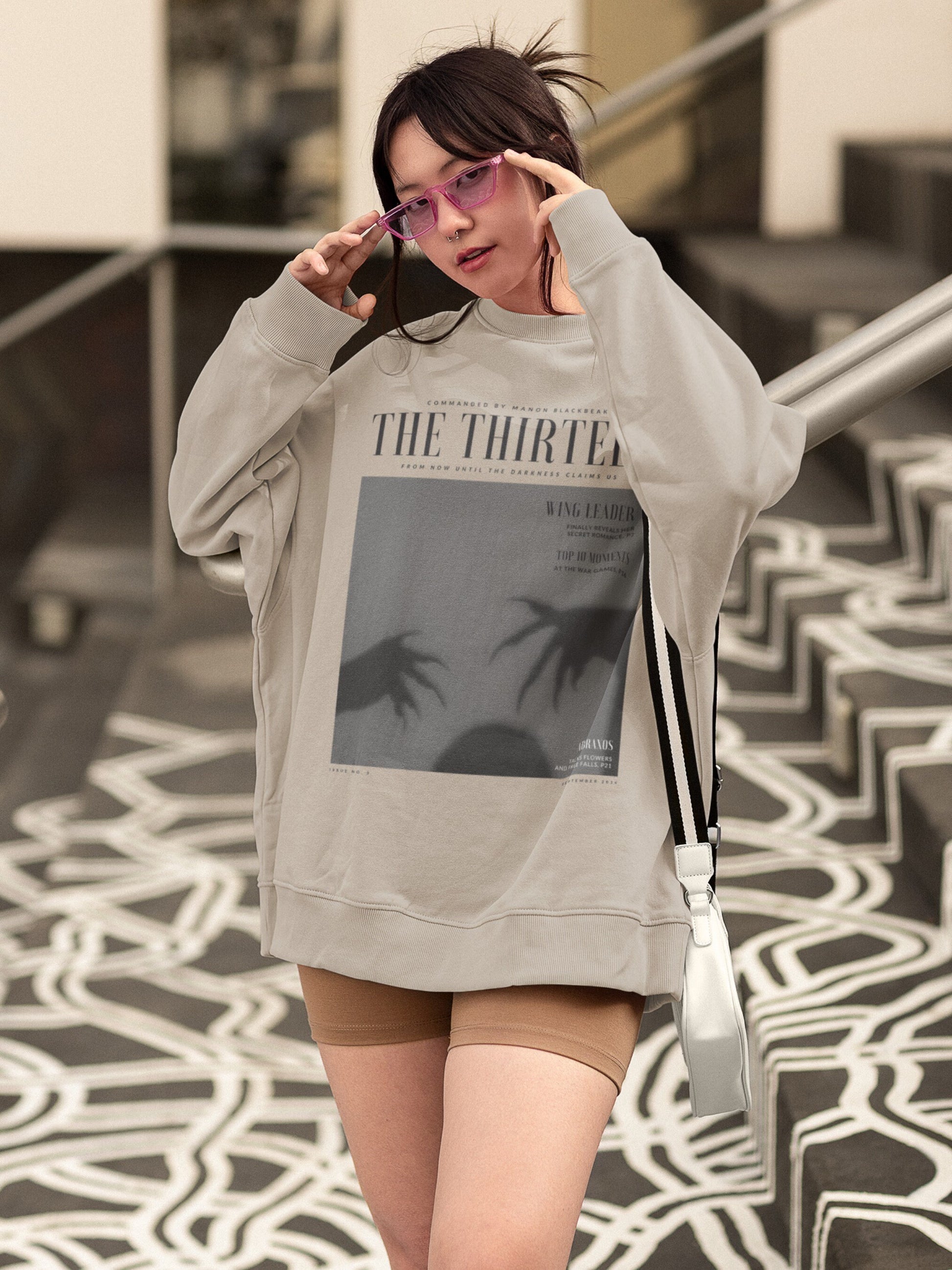 Throne of Glass The Thirteen Magazine Cover Sweatshirt * SJM ACOTAR booktok merch * book fandom aesthetic * Manon Blackbeak Abraxos