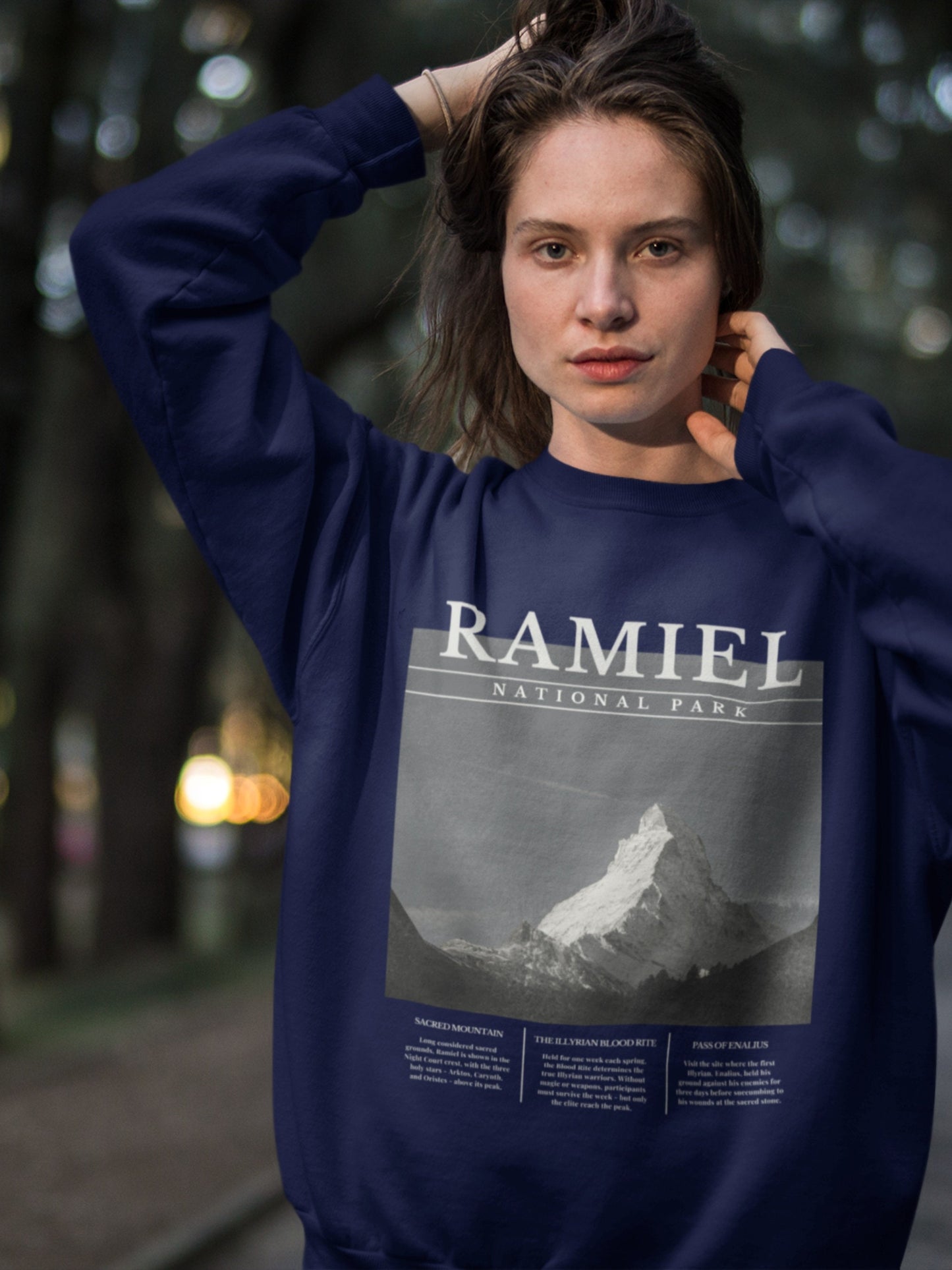 ACOTAR ACOSF Ramiel National Park Sweatshirt * Blood Rite Valkyries Nesta Cassian * SJM Merch Book Fandom * Booktok Reader Book Lover Gift