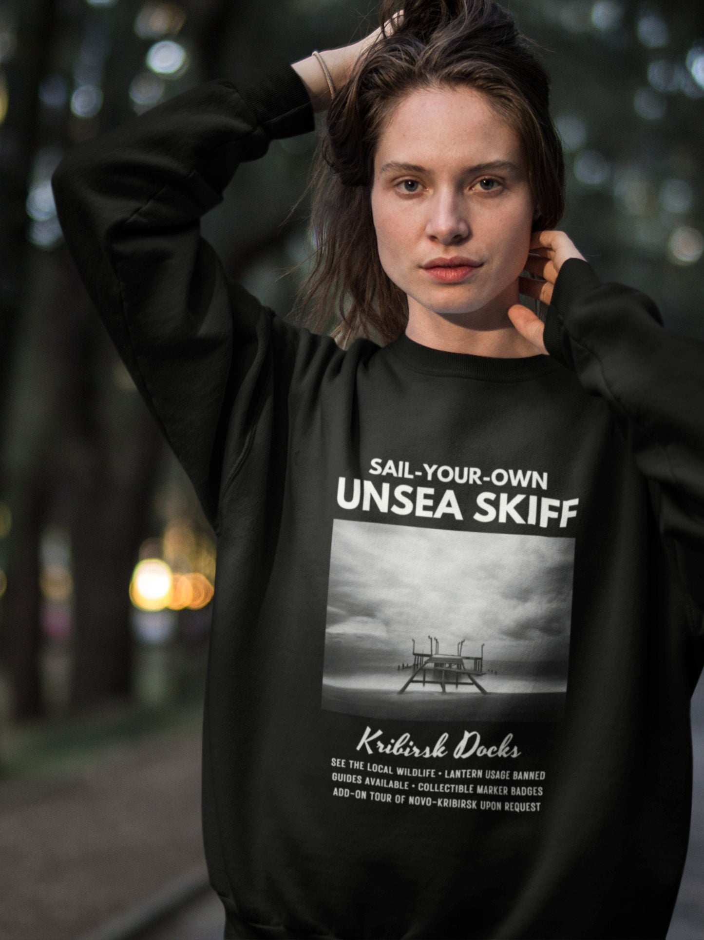 The Unsea Sail Your Own Skiff Tour Sweatshirt * The Shadow Fold Grishaverse Merch Travel Tour Ad * Shadow and Bone Six of Crows Alina Mal