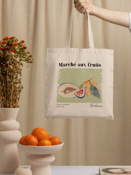 Farmers Market French Marche aux fruits fleurs flower Tote Bag * Danish Springcore French Girl Paris Poster Print * Clean Girl Sunday Reset