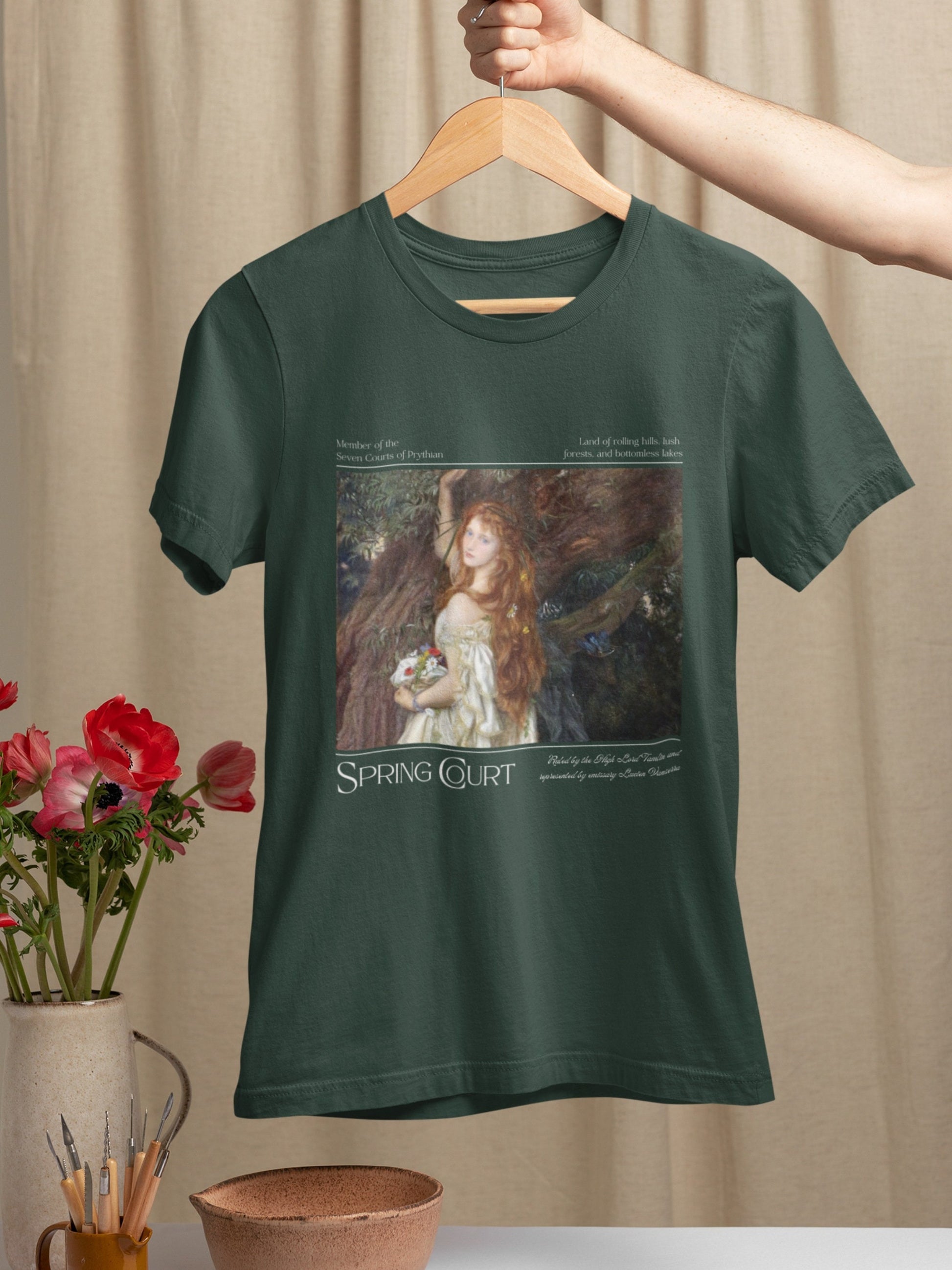 ACOTAR A Court of Thorns and Roses SJM Merch Tee Shirt Tshirt * Spring Court Feyre Tamlin * Fairycore Bookish Book Lover Gift Romance Reader