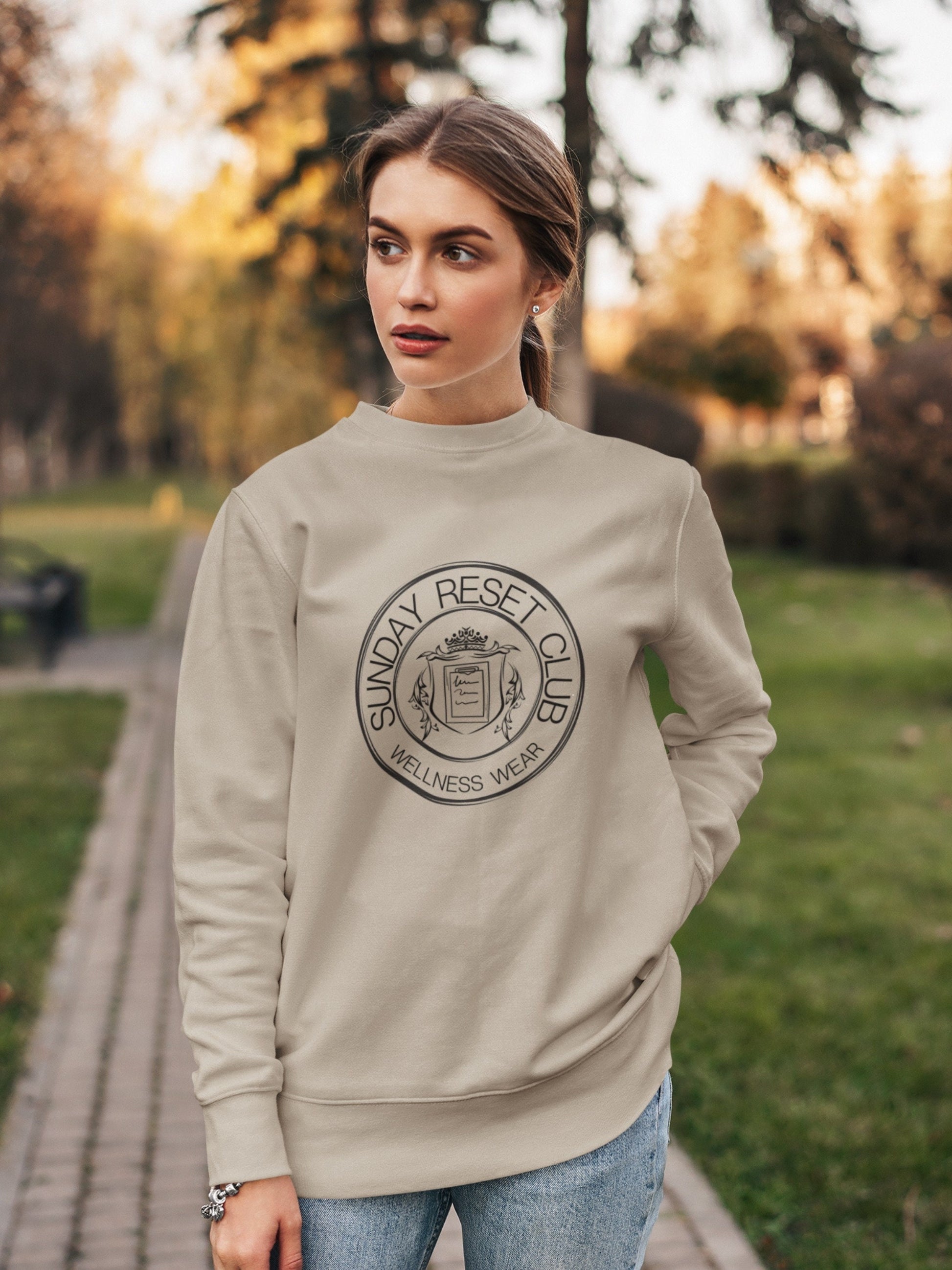 Sunday Reset Club Aesthetic Cleantok Clean Girl Sweatshirt That Girl Christmas Gift