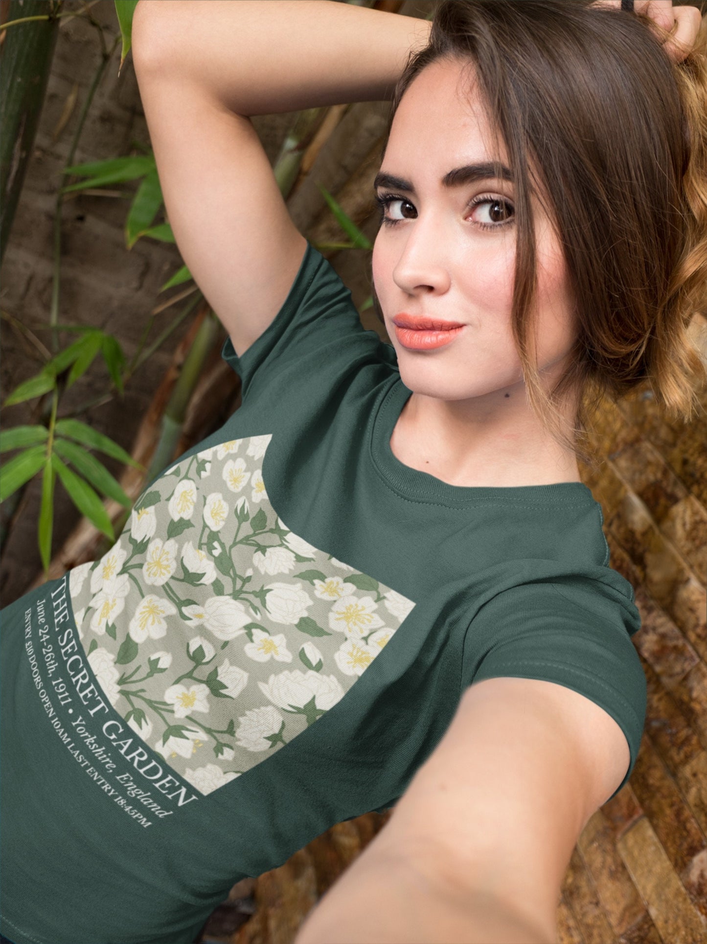 The Secret Garden Flower Market Show Tee Shirt Tshirt * Dark Cottagecore Light Academia Fairycore Goblincore * Botanical Flower Print