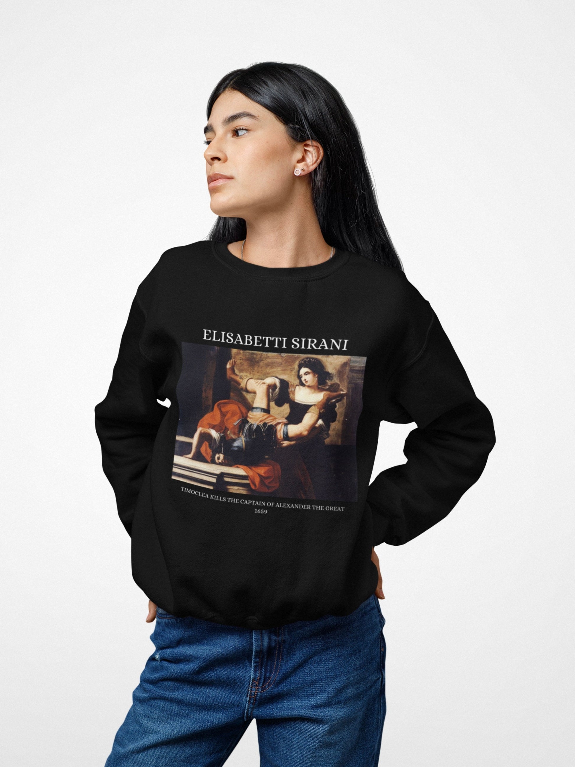 Elisabetti Sirani Timoclea Feminist Romanticism Romantic Art History Sweatshirt * Classical Fine Art Lover Gift * Dark Academia Aesthetic