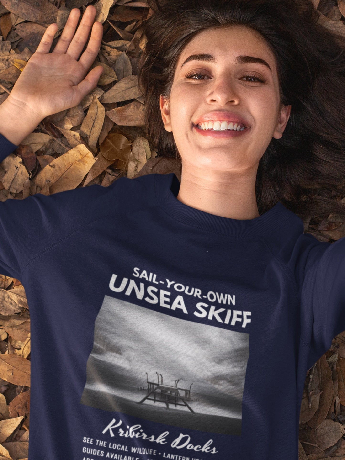 The Unsea Sail Your Own Skiff Tour Sweatshirt * The Shadow Fold Grishaverse Merch Travel Tour Ad * Shadow and Bone Six of Crows Alina Mal